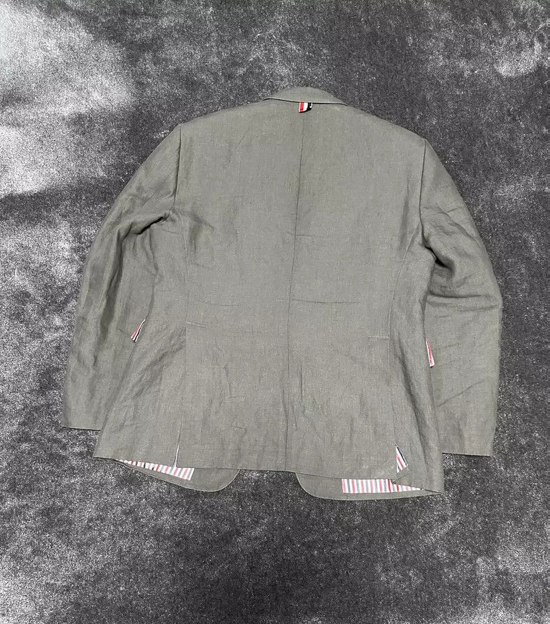 Thom Browne Thom Browne size3 Medium grey linen jacket Size 38S - 5 Thumbnail