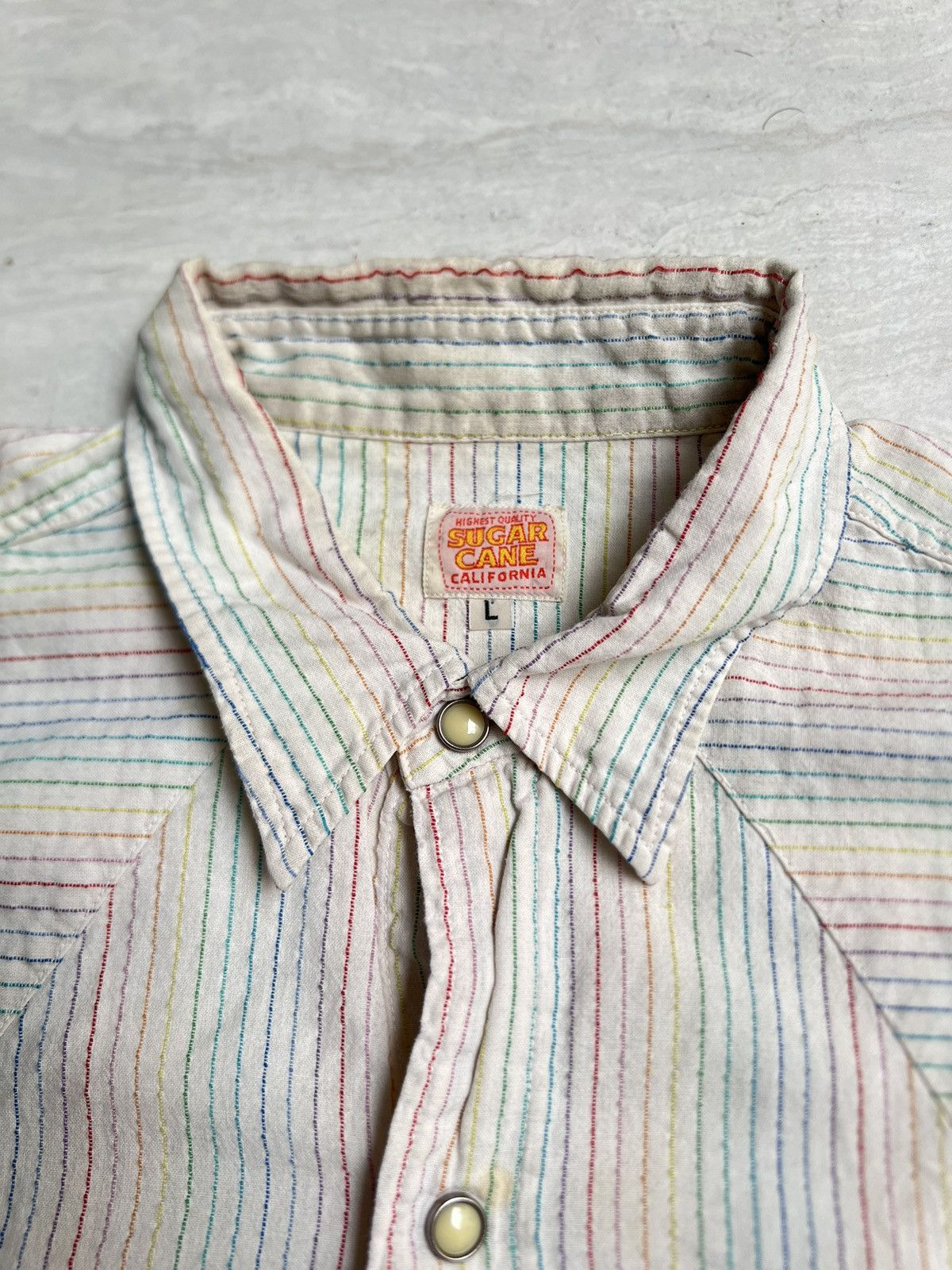 Sugar Cane SUGAR CANE Striped Western Shirt Size US M / EU 48-50 / 2 - 10 Thumbnail