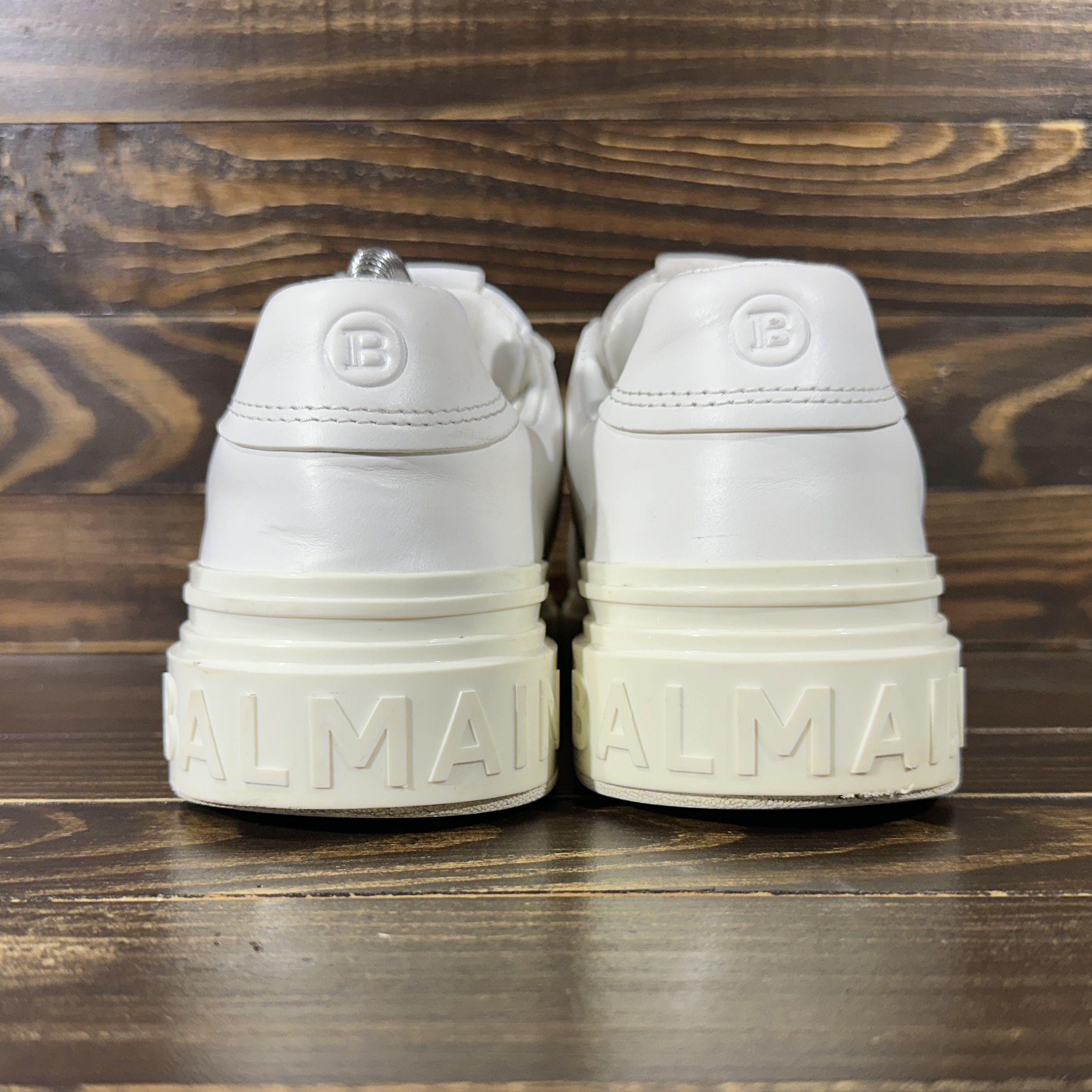 Balmain BALMAIN B-Court Trainers In Calfskin Sneakers Luxury Brand Size US 8 / IT 38 - 7 Thumbnail