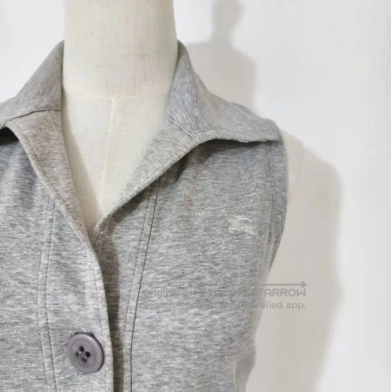 Burberry Burberry Summer Gray Cotton Blend Dress. Size M / US 6-8 / IT 42-44 - 2 Thumbnail