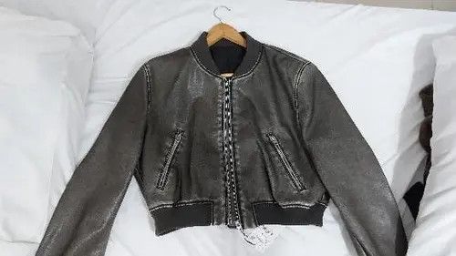 Japanese Brand Retro Long Sleeve Crop Bomber Jacket Size S / US 4 / IT 40 - 3 Thumbnail