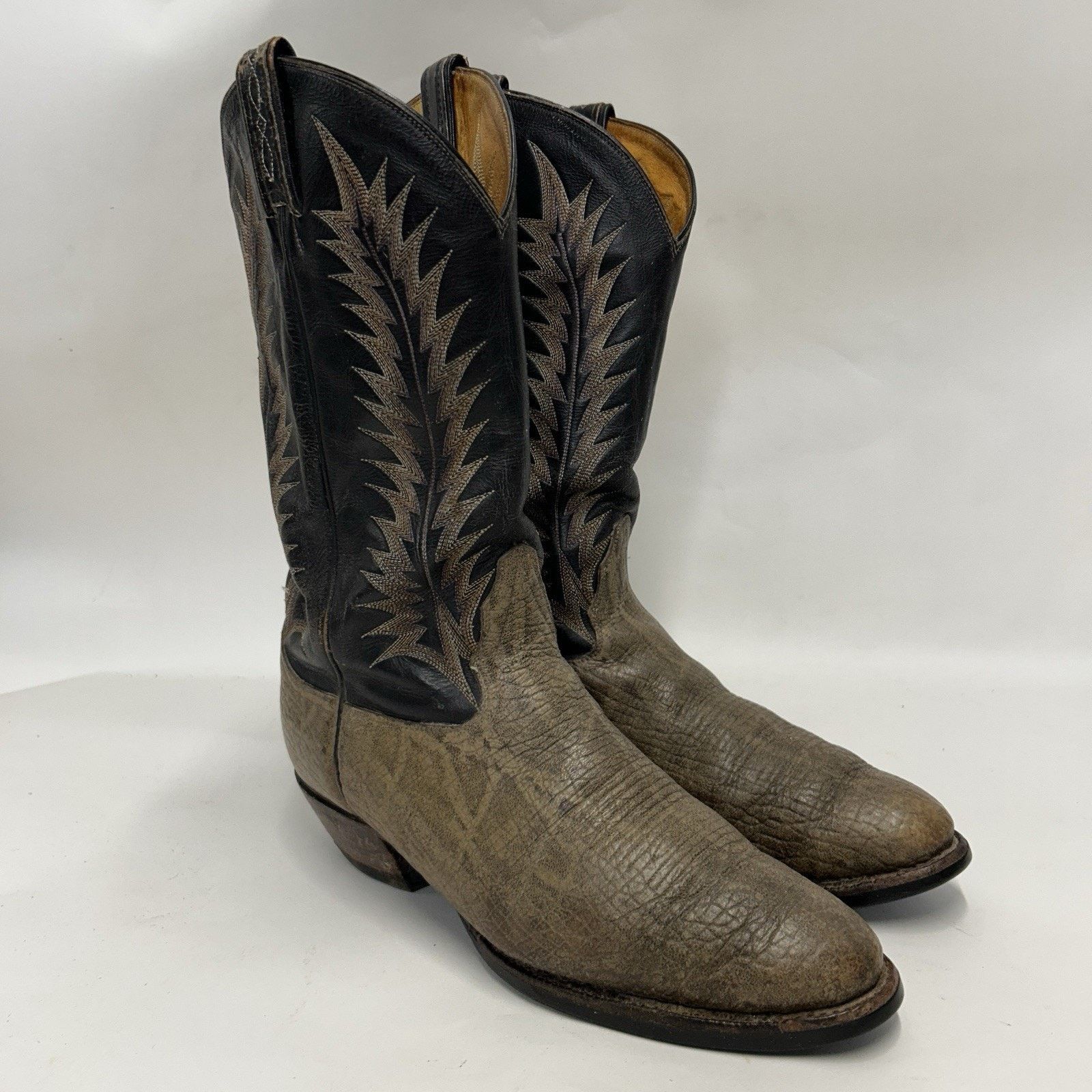 Tony Lama Vintage Tony Lama 8601 Gold Label Elephant Cowboy Boots Size US 11.5 / EU 44-45 - 1 Thumbnail