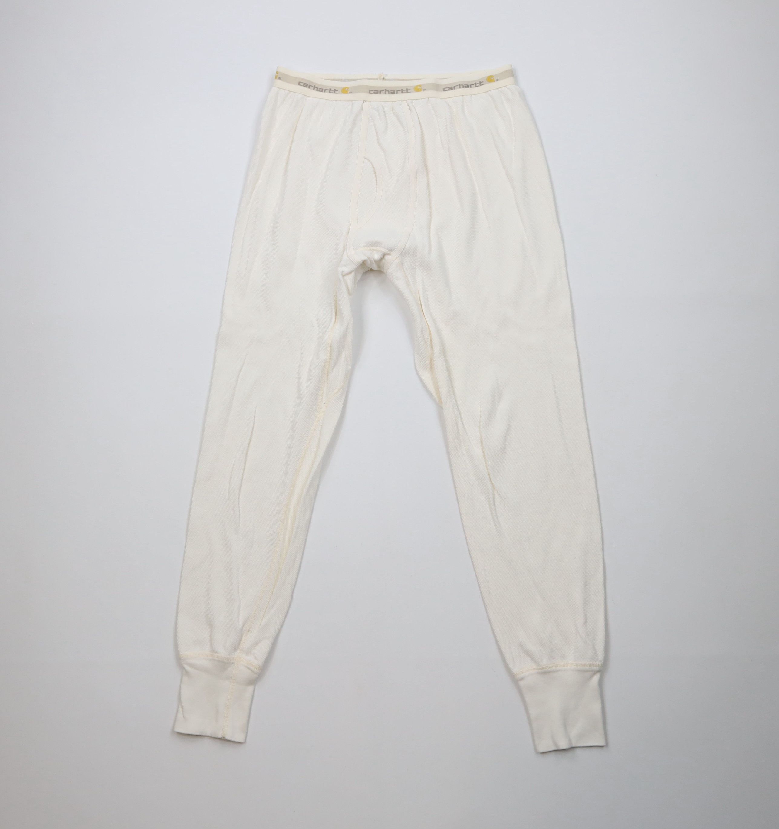 Carhartt Vintage Carhartt Thermal Waffle Knit Base Layer Pants Cream Size US 36 / EU 52 - 1 Thumbnail