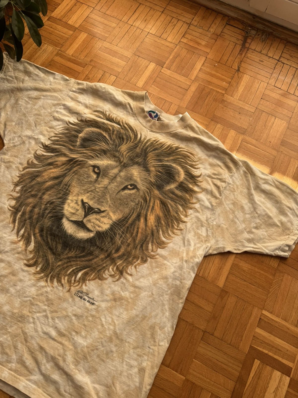 Liquid Blue Vintage T-Shirt Liquid Blue Made In Usa Lion 1994 Size US XXL / EU 58 / 5 - 2 Thumbnail