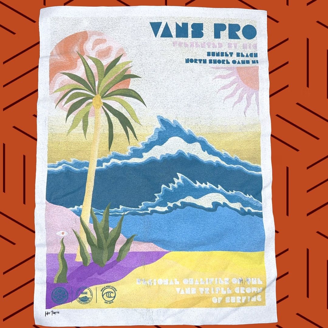Vans VINTAGE VANS Shirt Mens L Black WSL North Shore Oahu Hawaii Triple Crown Surfing Size US L / EU 52-54 / 3 - 1 Thumbnail