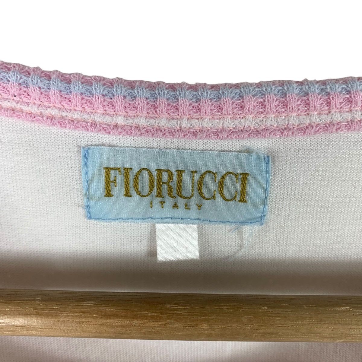 Fiorucci × Vintage Vintage FIORUCCI Centre embroidery multicolour spellout tee Size L / US 10 / IT 46 - 3 Thumbnail