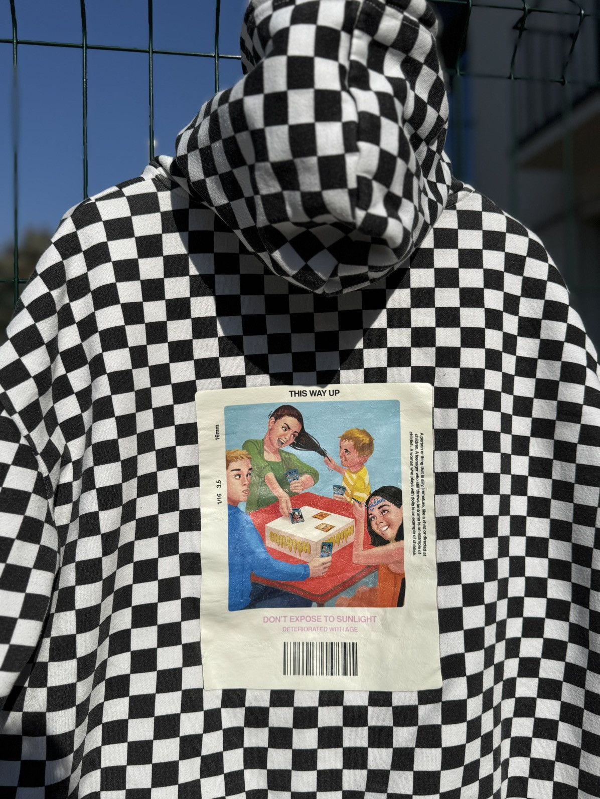 CHILDS Childish 2003 Checkerboard Graphic Hoodie blink 182 Size US M / EU 48-50 / 2 - 6 Thumbnail