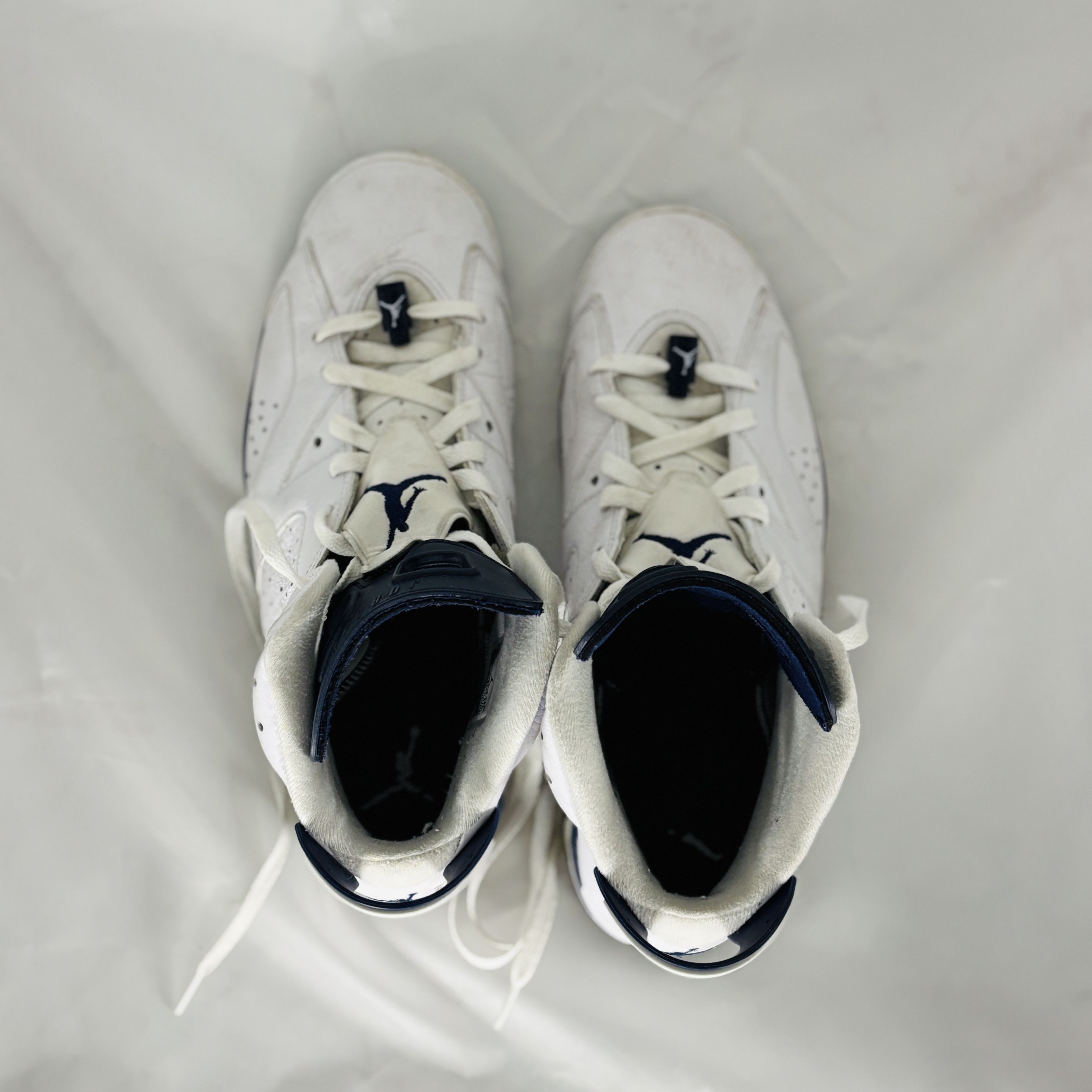 Jordan Brand × Nike Pre-Owned Jordan 6 Retro 'Midnight Navy' (White) Size 11 Size US 11 / EU 44 - 7 Thumbnail