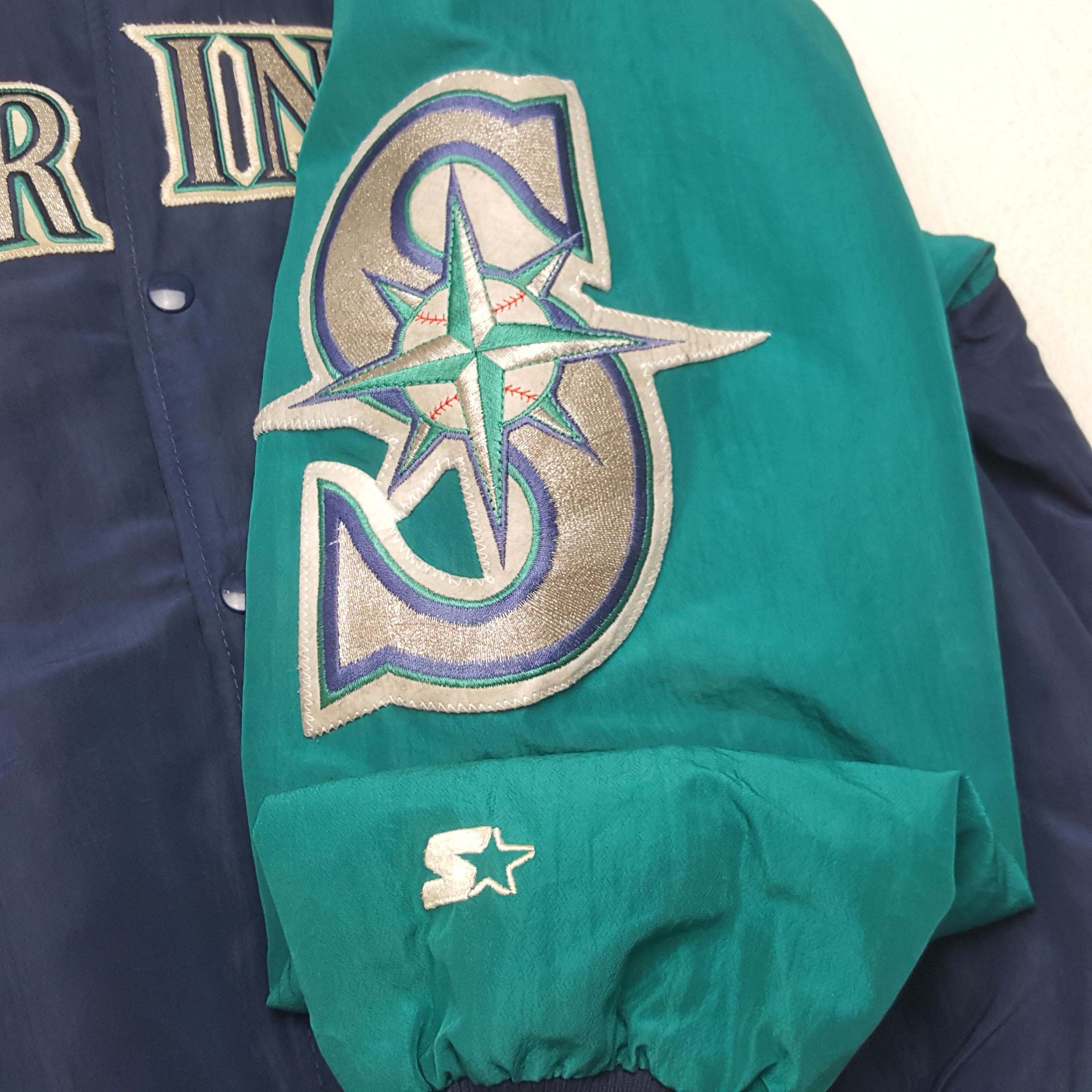 Starter Vintage Mariners American Baseball MLB Jacket C291N22 Size US XL / EU 56 / 4 - 8 Thumbnail