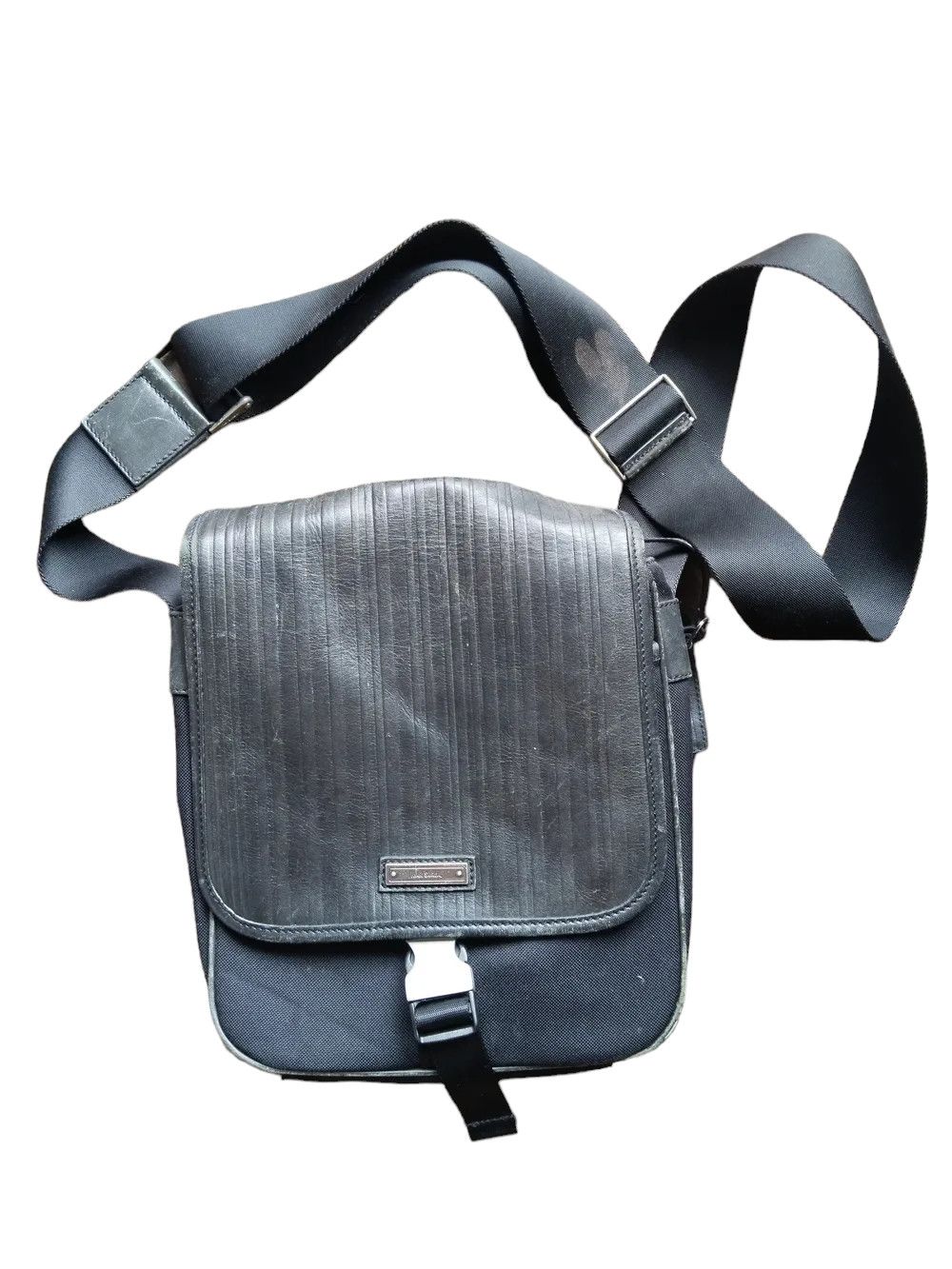 Paul Smith Paul Smith Leather and Polyester Sling Bag Grailed