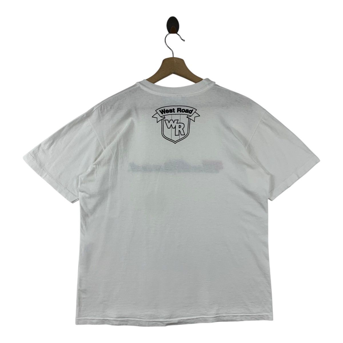 Hanes × Japanese Brand × Vintage Vintage WEST ROAD Spellout tee Size US L / EU 52-54 / 3 - 4 Thumbnail