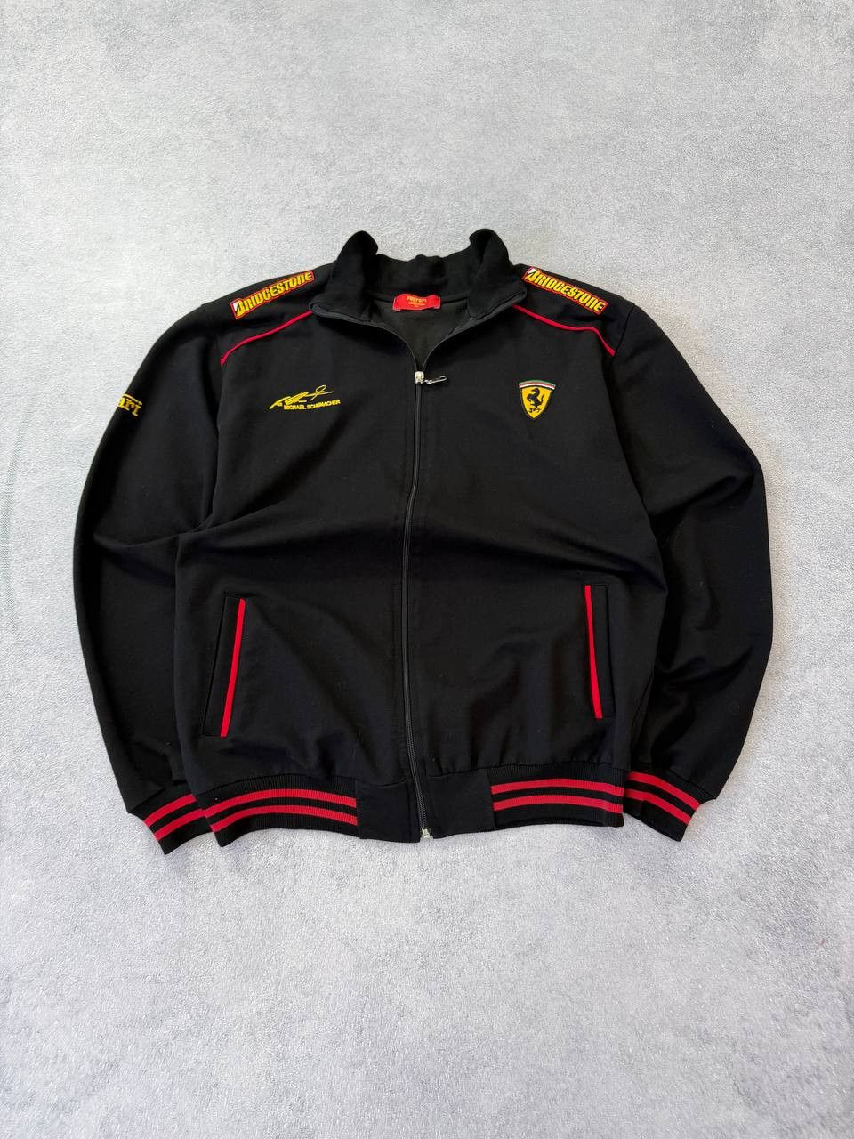 Vintage Vintage Michael Schumacher Ferarri Moto Biker Racing jacket Size US M / EU 48-50 / 2 - 1 Thumbnail
