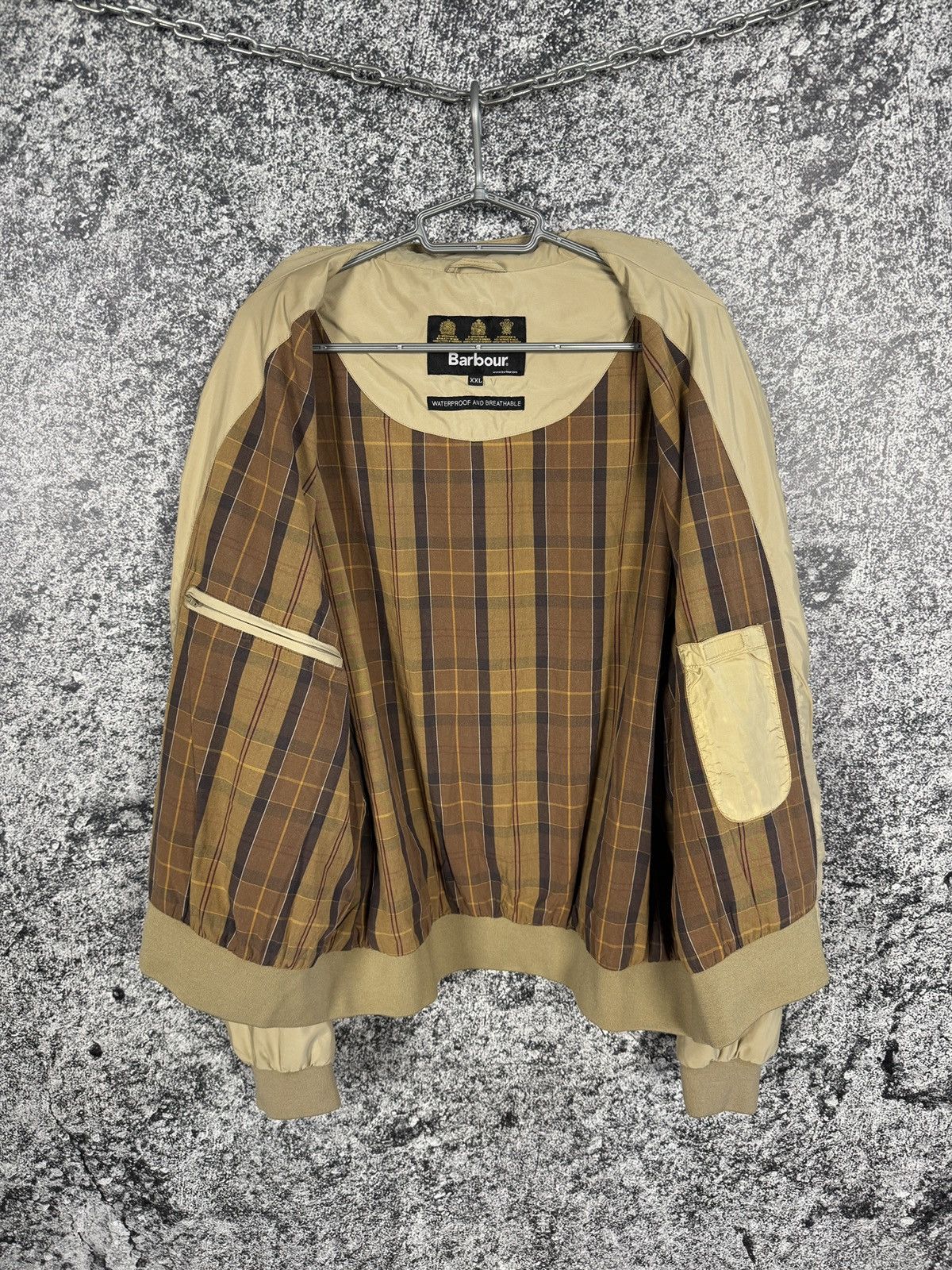 Barbour Barbour Lightweight Mettalic Flyer Beige Jacket Military XXL Size US XXL / EU 58 / 5 - 10 Thumbnail