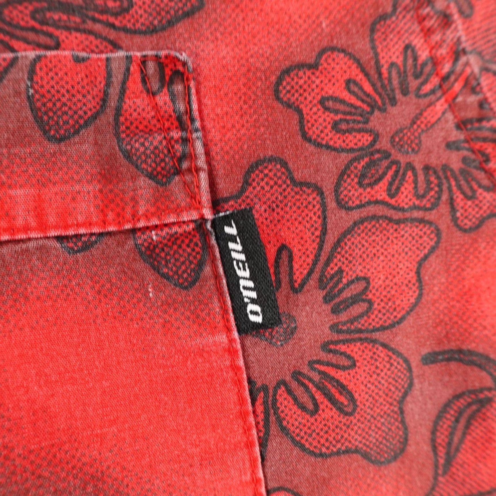 O'Neill VINTAGE O'Neill Shirt XL Red Floral Hawaiian Button Up 90s Beach Tropical Mens Size US XL / EU 56 / 4 - 4 Thumbnail