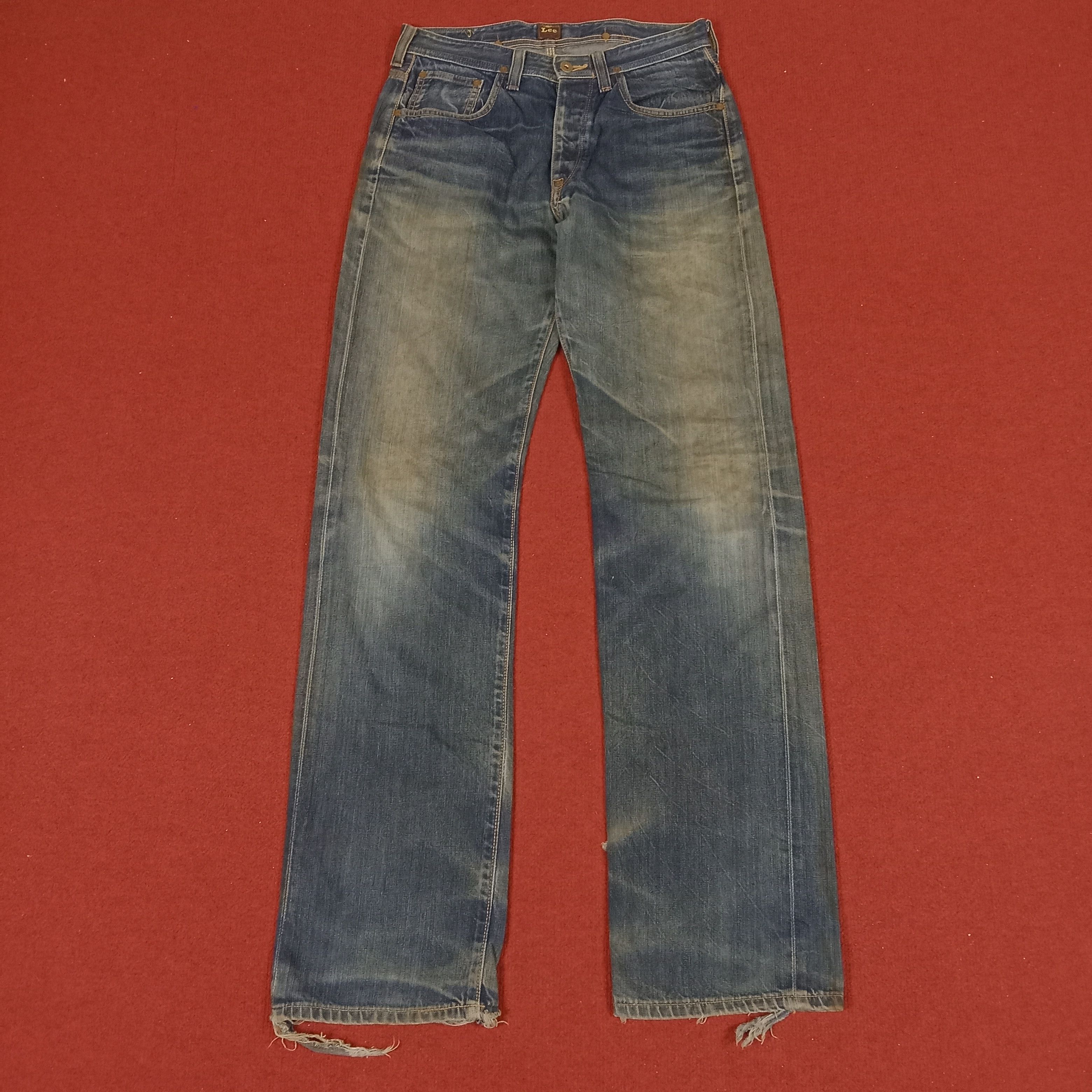 Lee Lee Streetwear Style Distressed Jeans Size US 31 - 1 Thumbnail