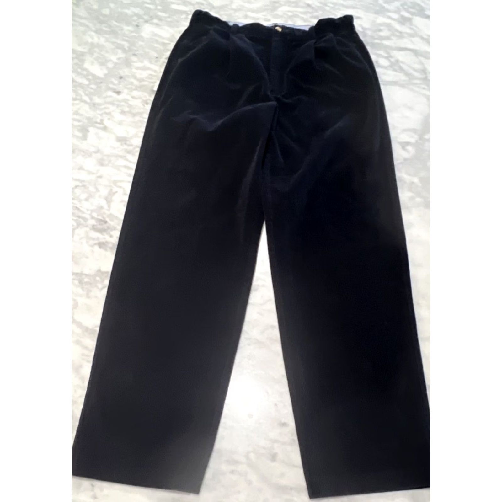 Tommy Hilfiger Tommy Hilfiger Golf Pants Men’s 34x33 Wide-Leg Pleated Front Navy Corduroy Pants Size US 34 / EU 50 - 3 Thumbnail