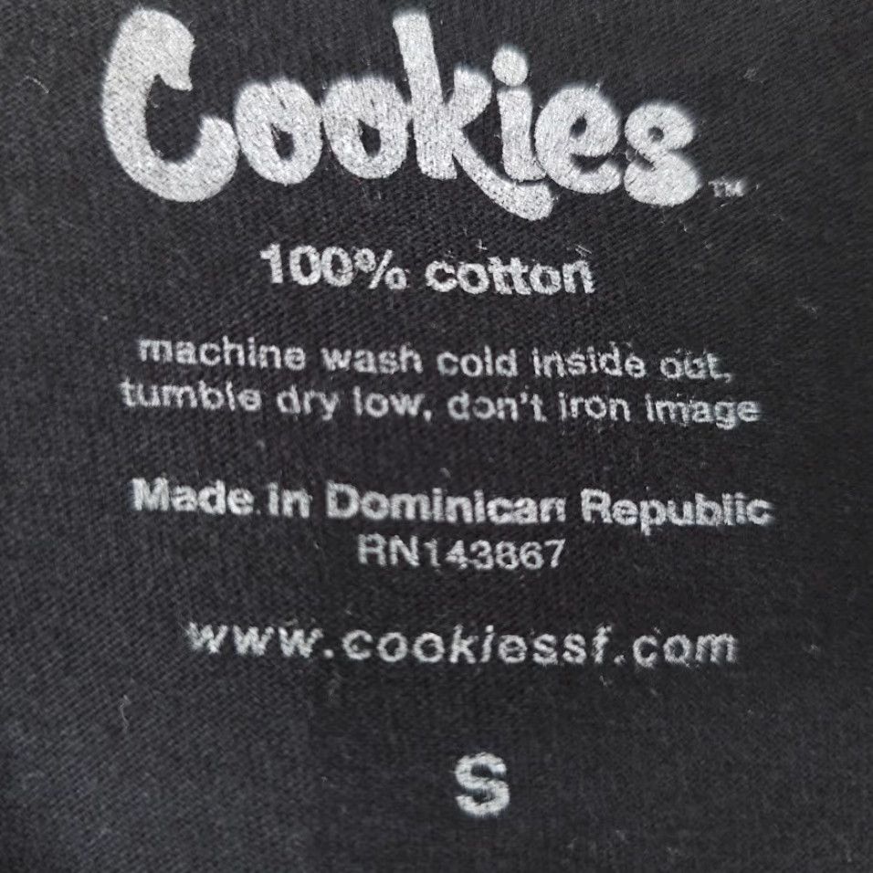 Vintage Cookies T Shirt Men Small Black Cannabis Weed Marijuana Hemp Plant Size US S / EU 44-46 / 1 - 5 Thumbnail