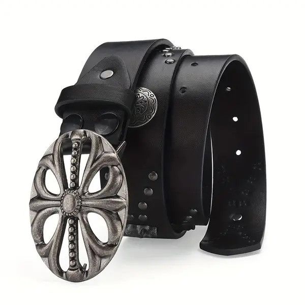 Japanese Brand Belt Bohemian Skeleton Head Hip Hop Punk Rock Y2K Style Size ONE SIZE - 2 Thumbnail