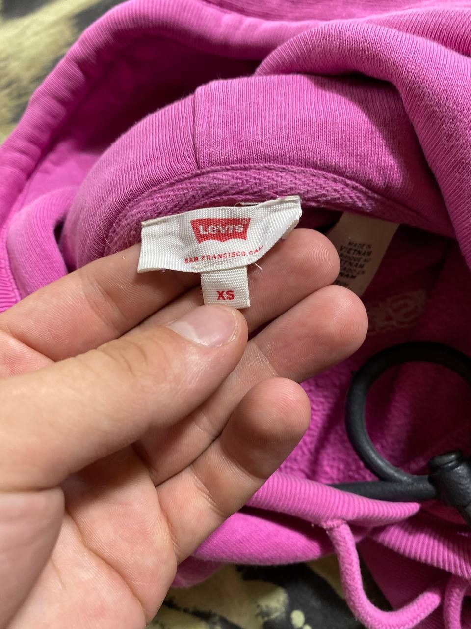Levi's × Vintage Vintage Y2K/2000s Pink Levi’s Spellout Streetwear Hoodie! Size US XS / EU 42 / 0 - 7 Thumbnail
