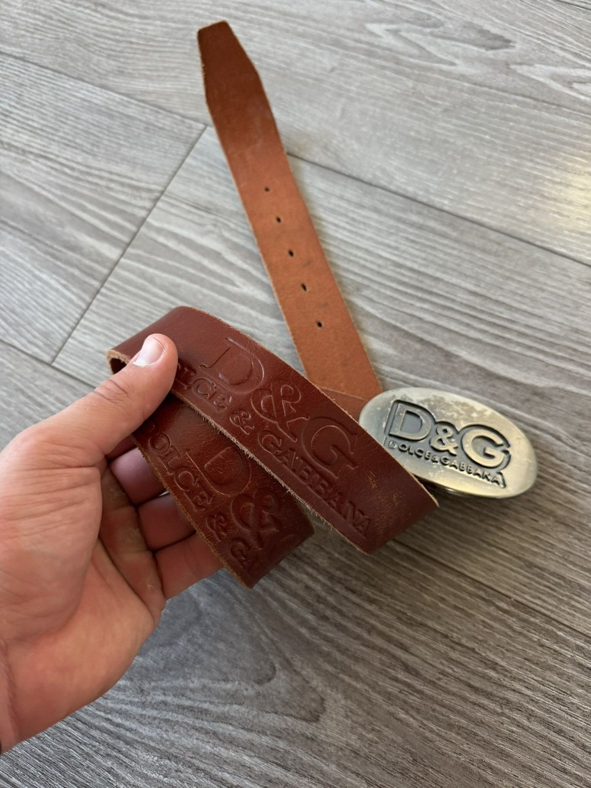 Dolce & Gabbana Rare Vintage D&G Dolce&Gabbana 115 Leather Belt Size ONE SIZE - 11 Thumbnail