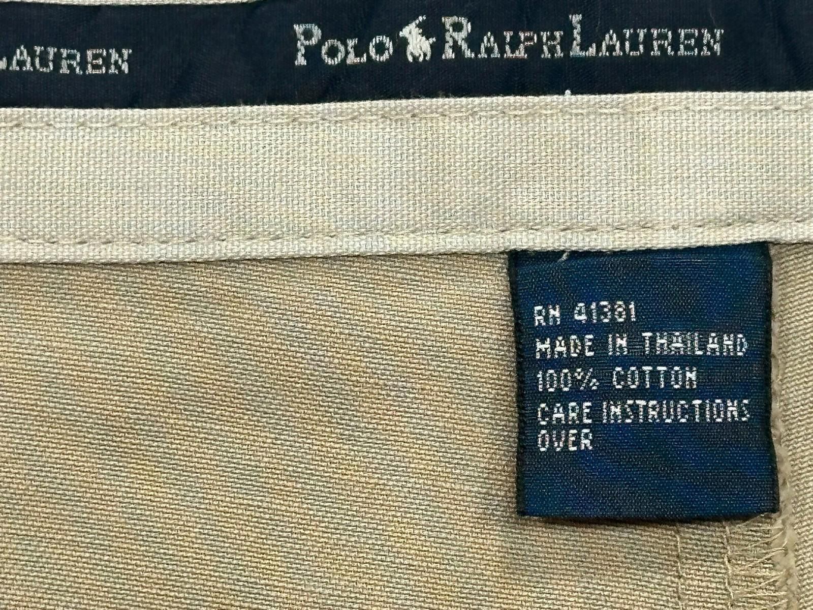 Polo Ralph Lauren Polo Ralph Lauren Straight Leg Pleated Chinos Brown Mens 38/34 Size US 38 / EU 54 - 6 Thumbnail