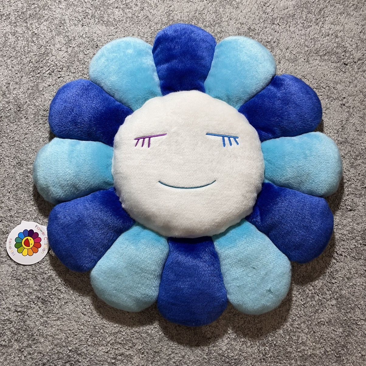 Takashi Murakami Takashi Murakami Blue 60cm Blue Pillow cushion Size ONE SIZE - 2 Thumbnail