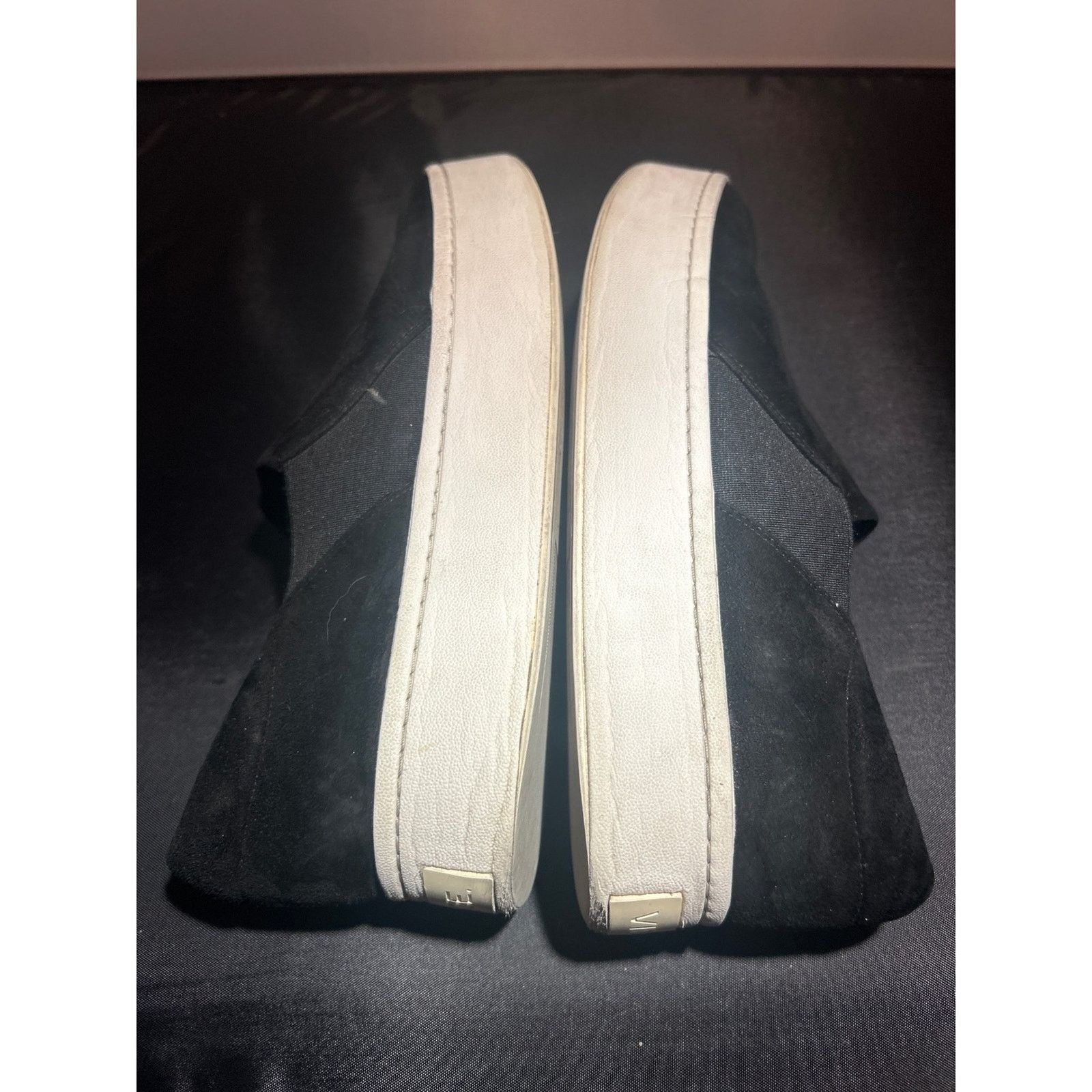 Vince Vince Black Suede Slip On Platform Sneakers US 8.5 EU 38.5 Size US 8.5 / IT 38.5 - 4 Thumbnail
