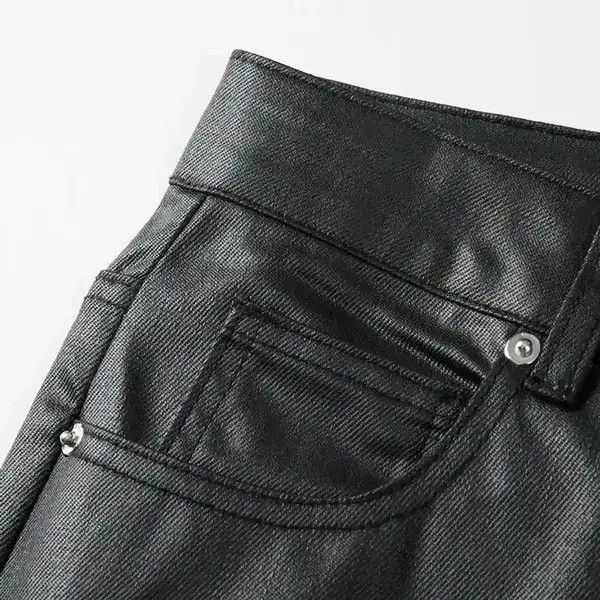 VIBE zipper wax utility stack hiphop jeans Size US 32 / EU 48 - 4 Thumbnail