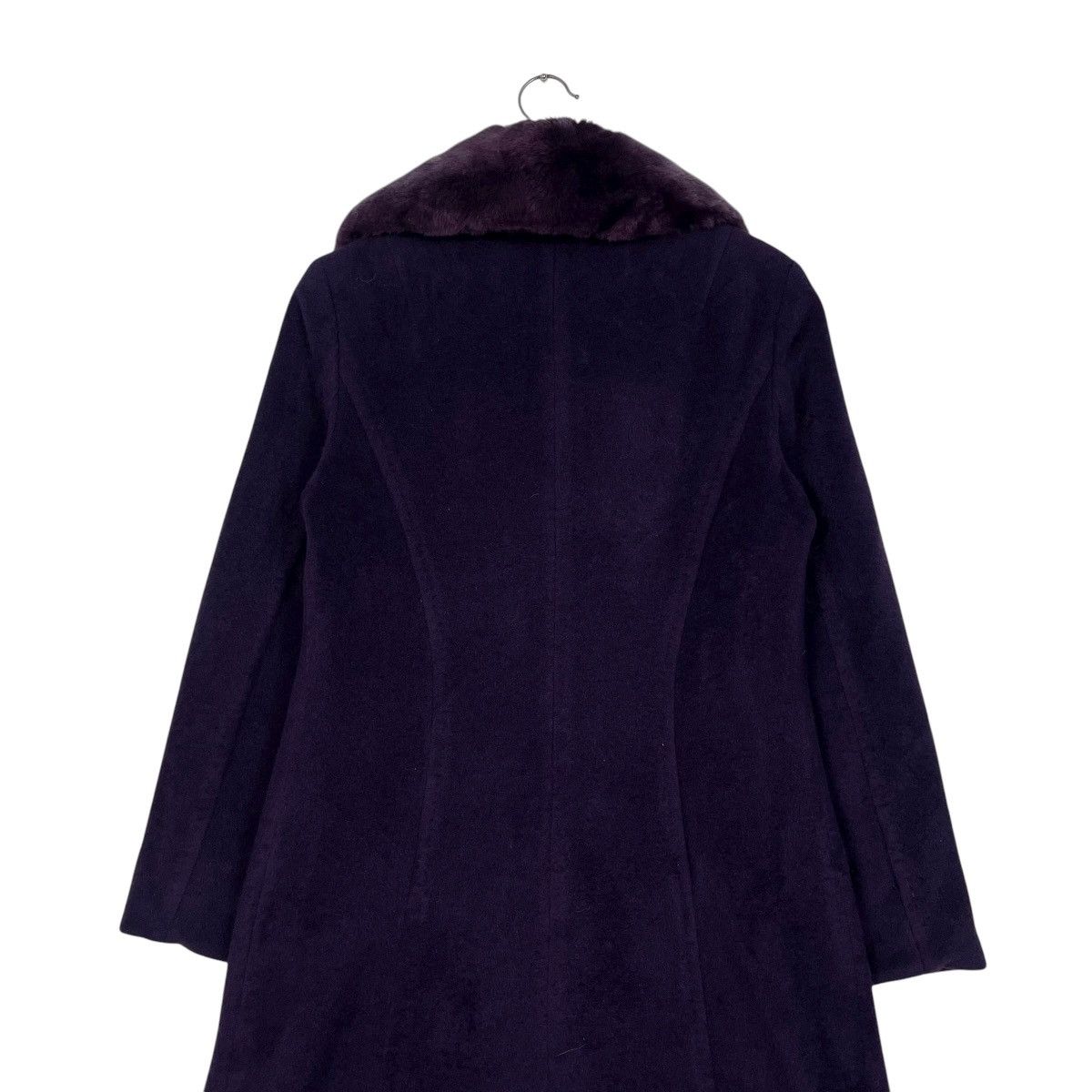 Aquascutum Aquascutum Rabbit Fur Purple Wool Coat Size S / US 4 / IT 40 - 9 Thumbnail