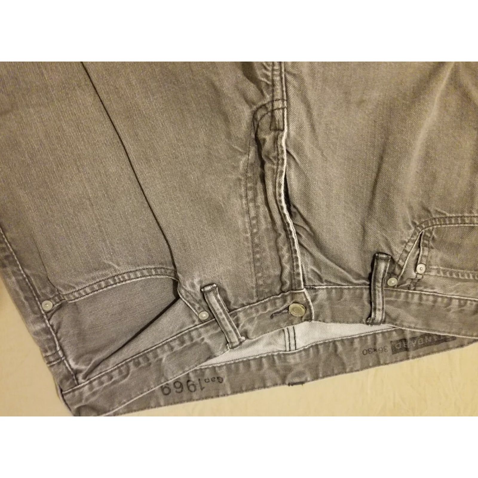 Gap Gap Jeans Mens 36x30 36x29 Standard Gray Grey Denim Pants Size US 36 / EU 52 - 4 Thumbnail