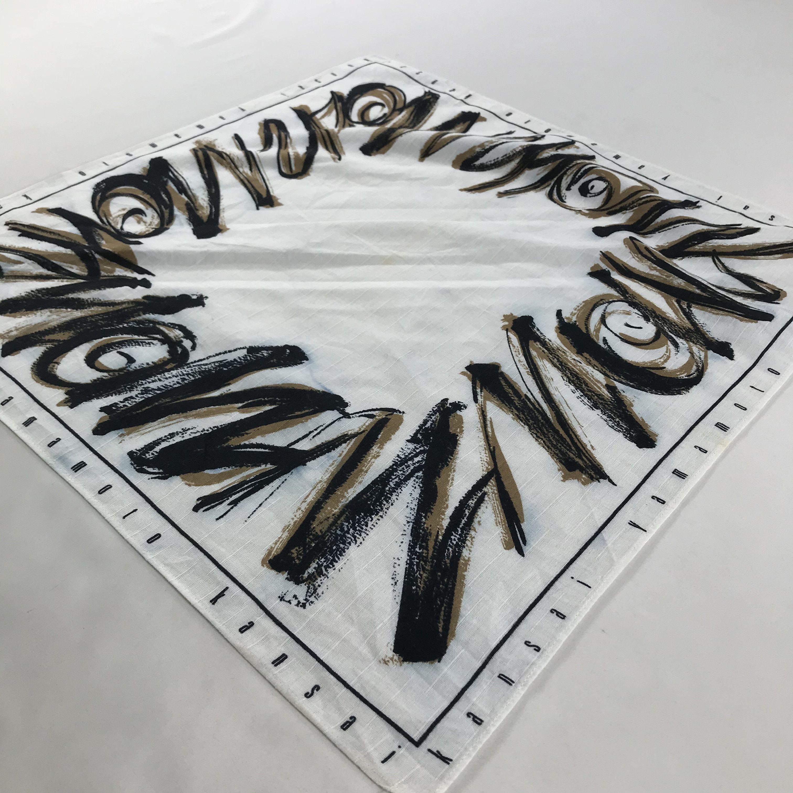 Kansai Yamamoto × Vintage Kansai Bandana / Handkerchief / Neckerchief - S1733 Size ONE SIZE - 2 Thumbnail