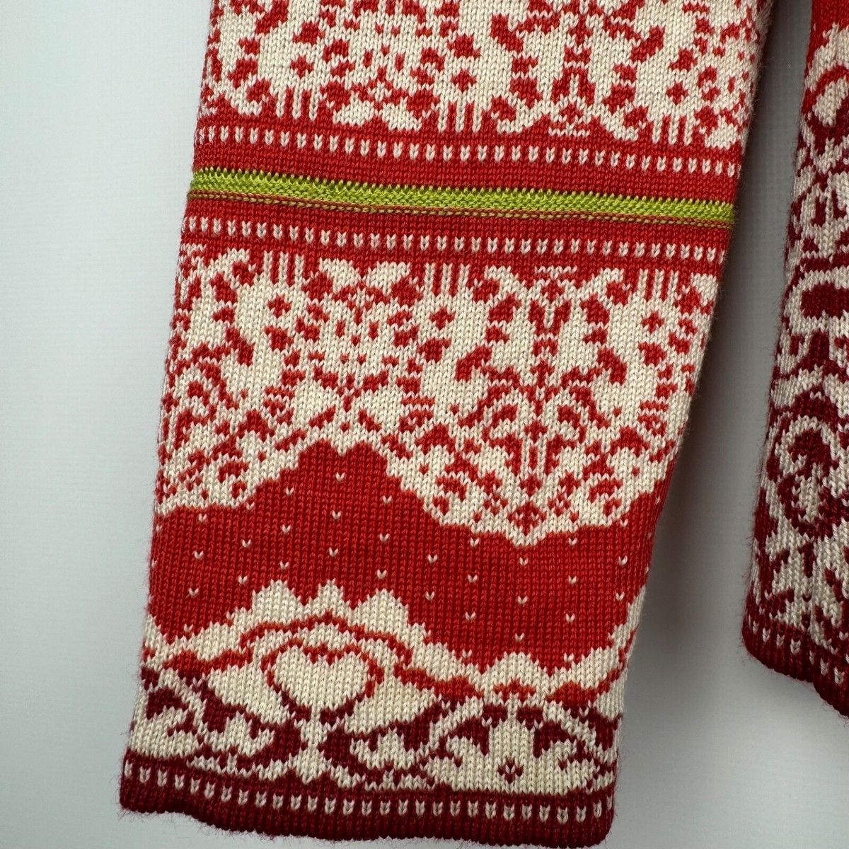 Aran Isles Knitwear OLEANA NORWAY MERINO WOOL SILK FLORAL CARDIGAN SWEATER Size S / US 4 / IT 40 - 5 Thumbnail