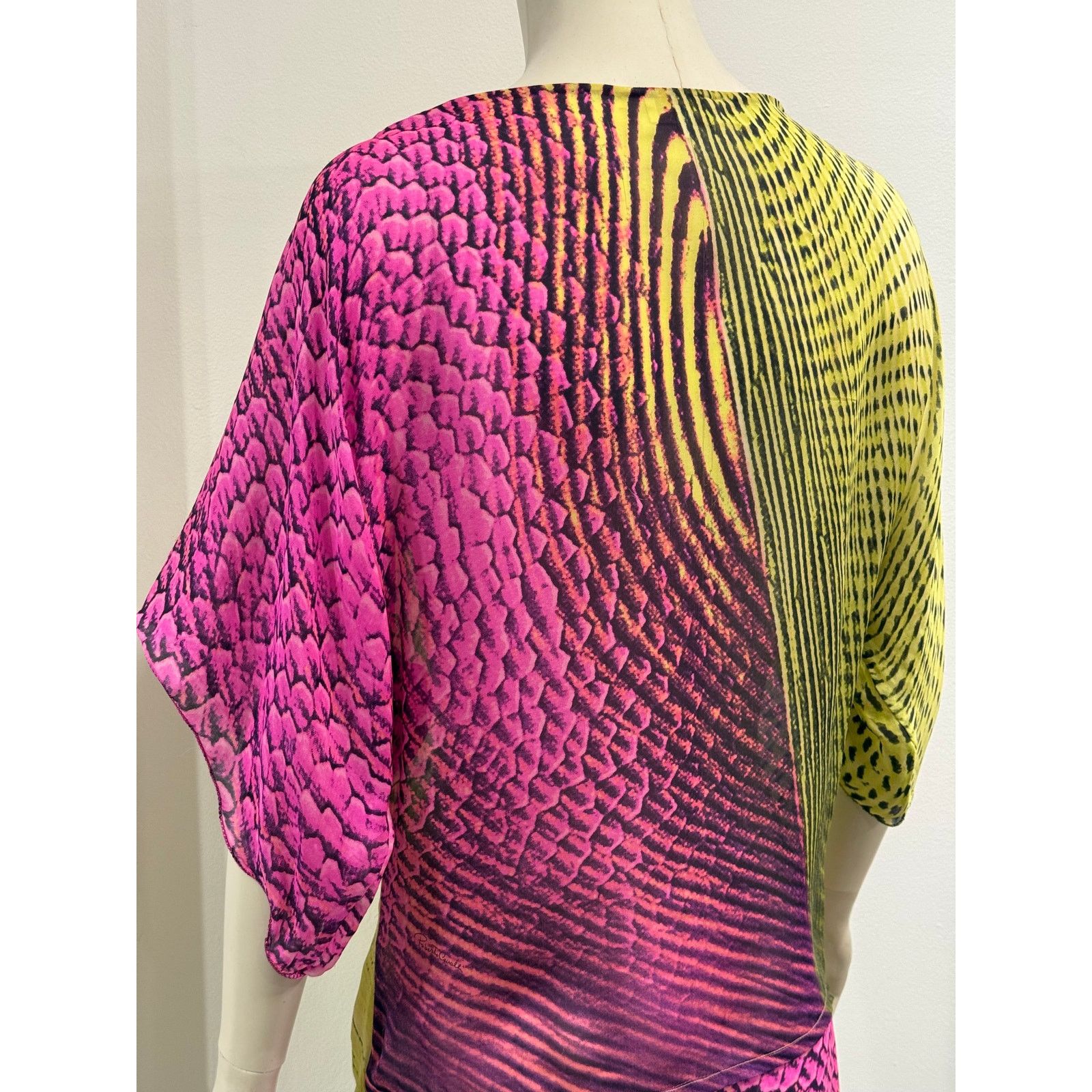 Roberto Cavalli S/S2001 Roberto Cavalli psychedelic illusion blouse dress Size S / US 4 / IT 40 - 8 Thumbnail