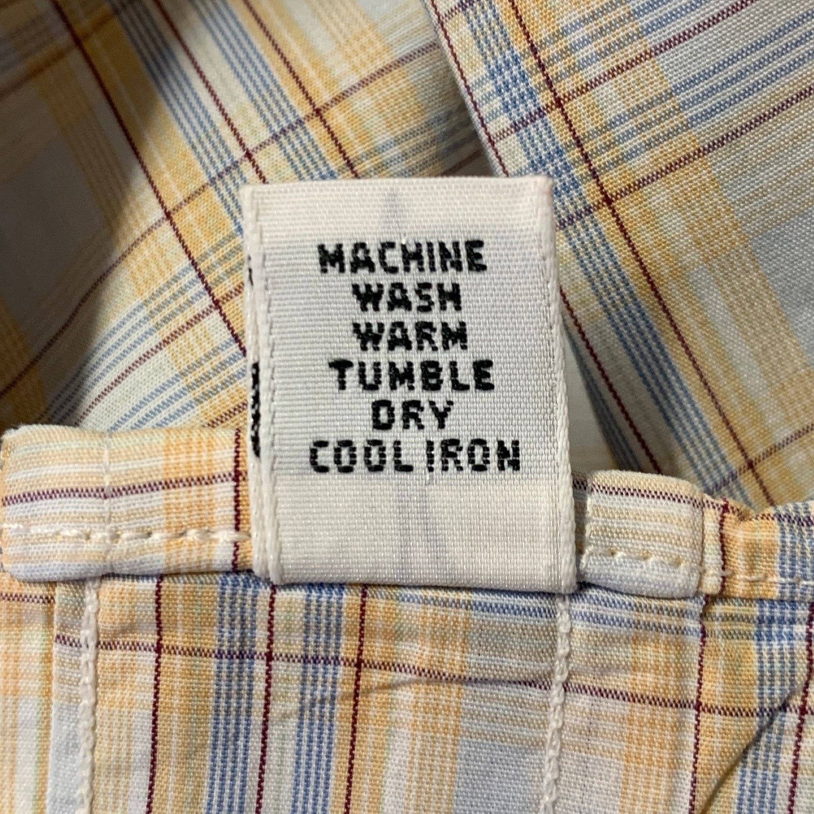 Burberry BURBERRY L Orange Blue Tartan Button Down Long Sleeve Shirt Size US L / EU 52-54 / 3 - 6 Thumbnail