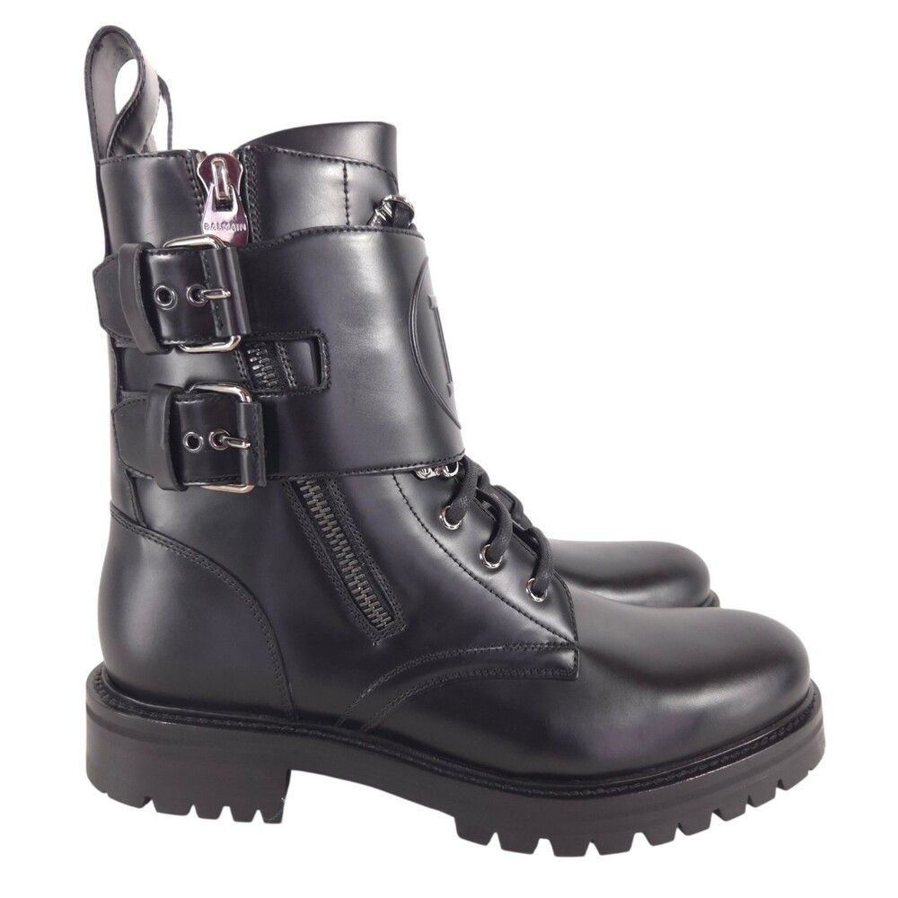 Balmain Balmain B Logo Buckle Ranger Combat Boots Mens US 10 IT 43 Size US 10 / EU 43 - 5 Thumbnail