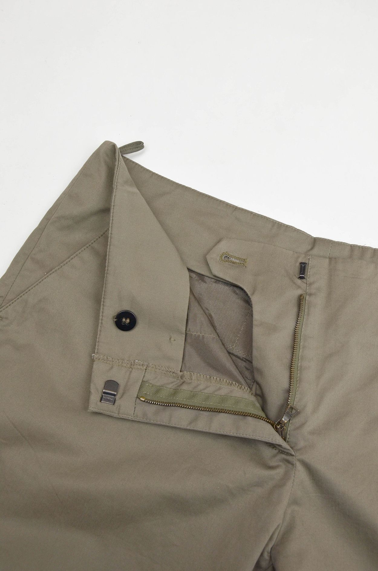 Prada Prada Black Tab Zip Hem Chinos Khaki - Size IT44 (W31–32) Size US 31 - 5 Thumbnail