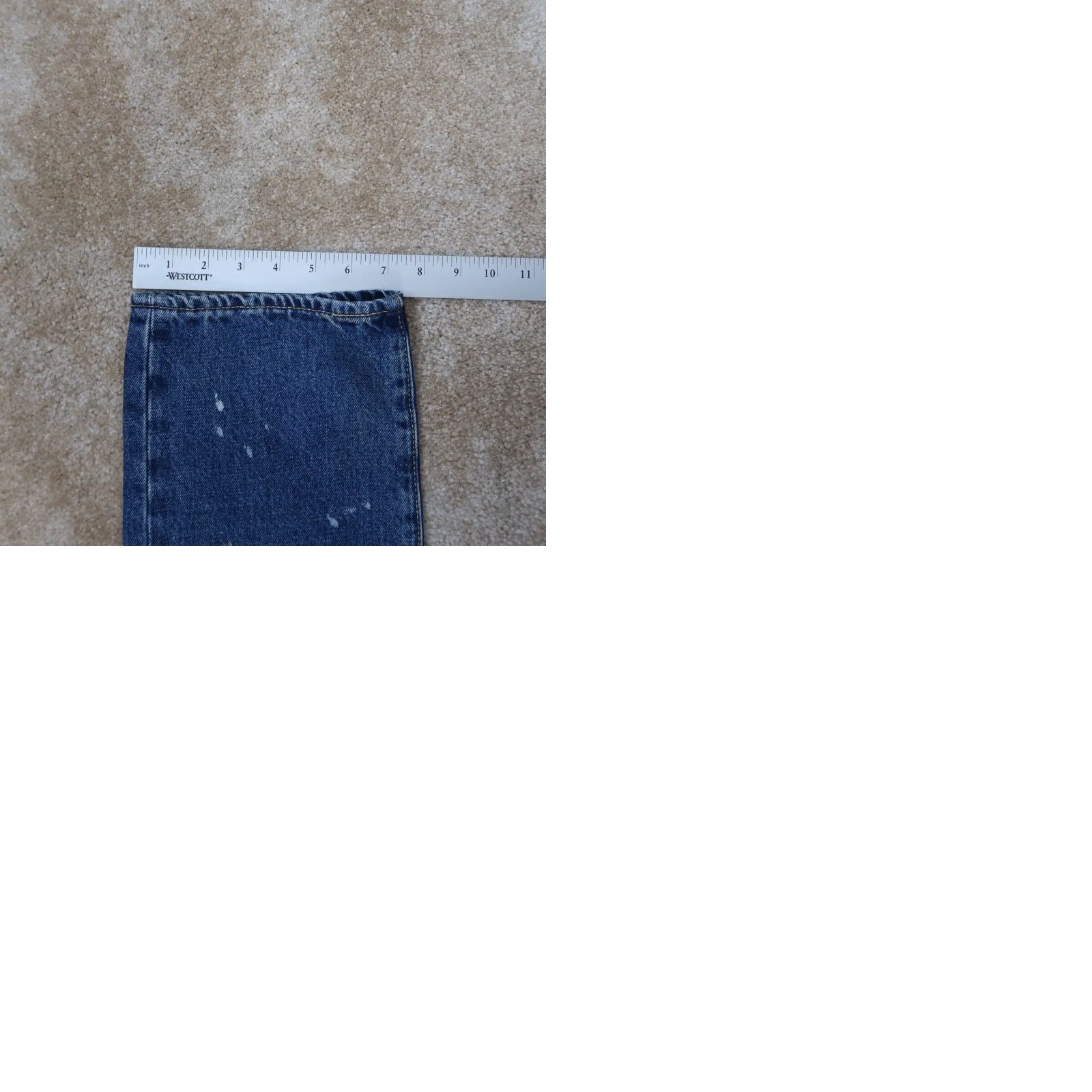 Levi's VINTAGE Levi's Premium 1961 551 Z Relaxed Straight Jeans Men’s 31x32 New Distressed hemp Blue Denim 80s 90s Mens Regular Jeans Size US 31 - 10 Thumbnail