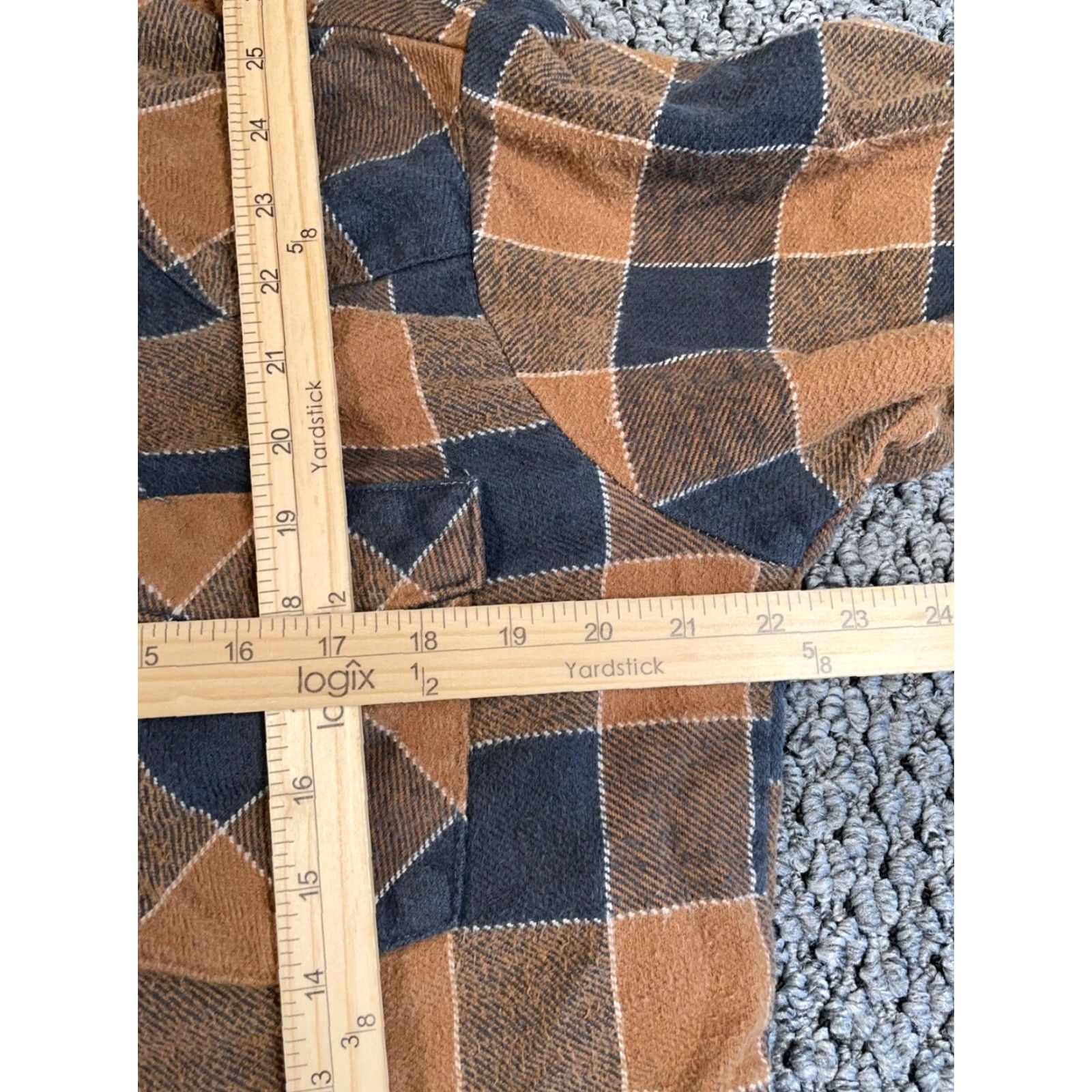 Vintage VINTAGE Western Style Flannel Shirt Adult Large Brown Black Check Pearl Snap Size US L / EU 52-54 / 3 - 6 Thumbnail