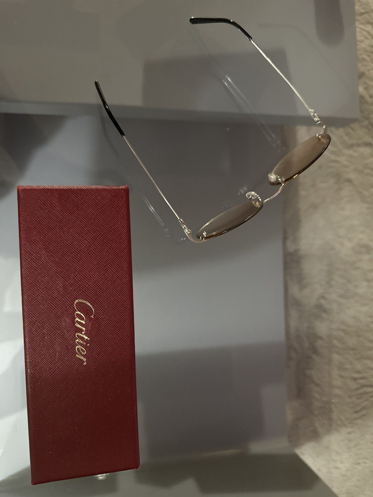 image of Cartier Glasses in Silver, Men's