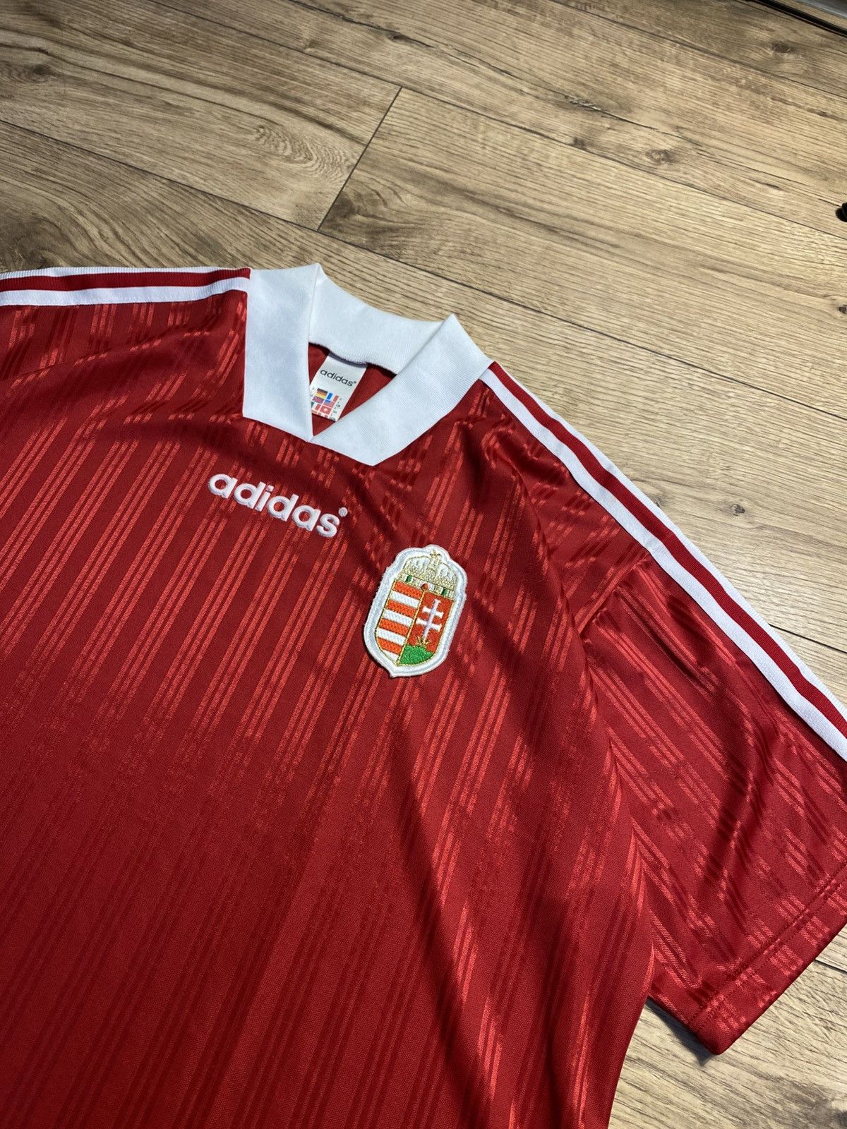 Adidas Vintage Hungary 1994-1995 Home Football Shirt Adidas Size L Size US L / EU 52-54 / 3 - 2 Thumbnail