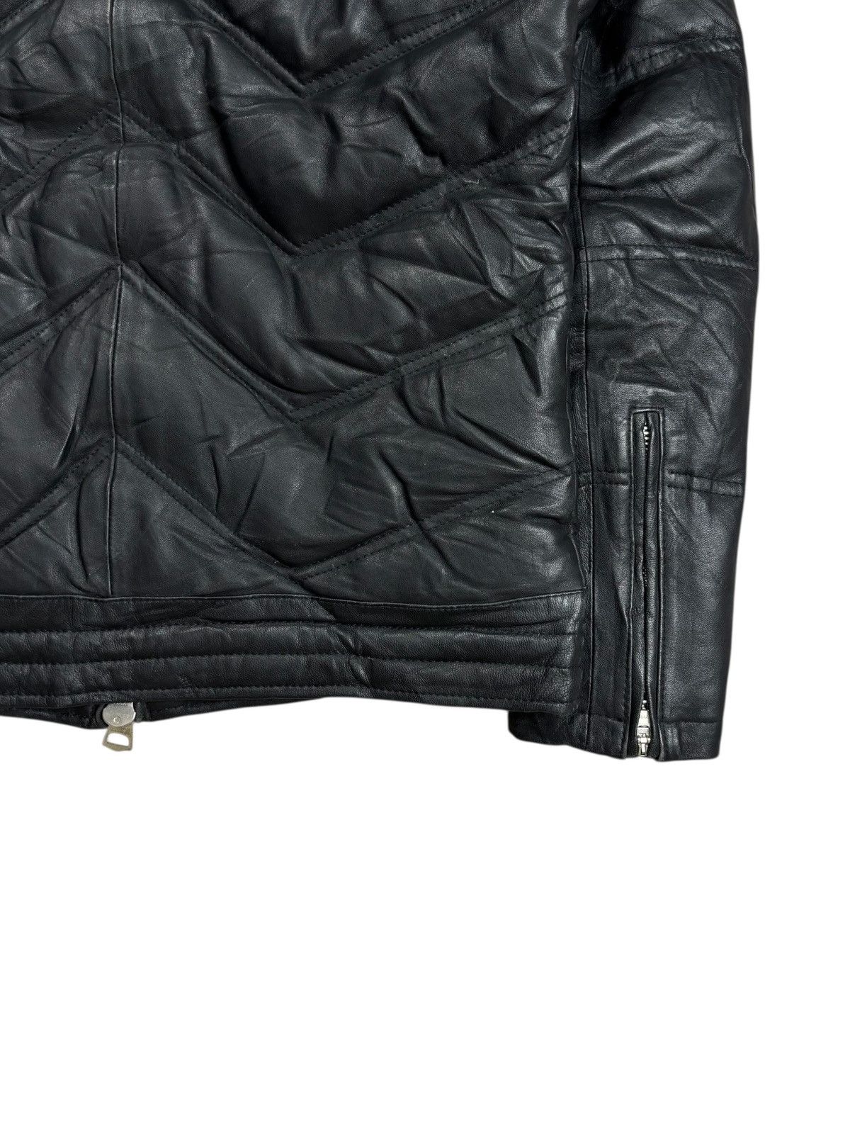 Ekam 2000s Jackrose - Vkei Style Puffer Leather Jacket Size US M / EU 48-50 / 2 - 4 Thumbnail