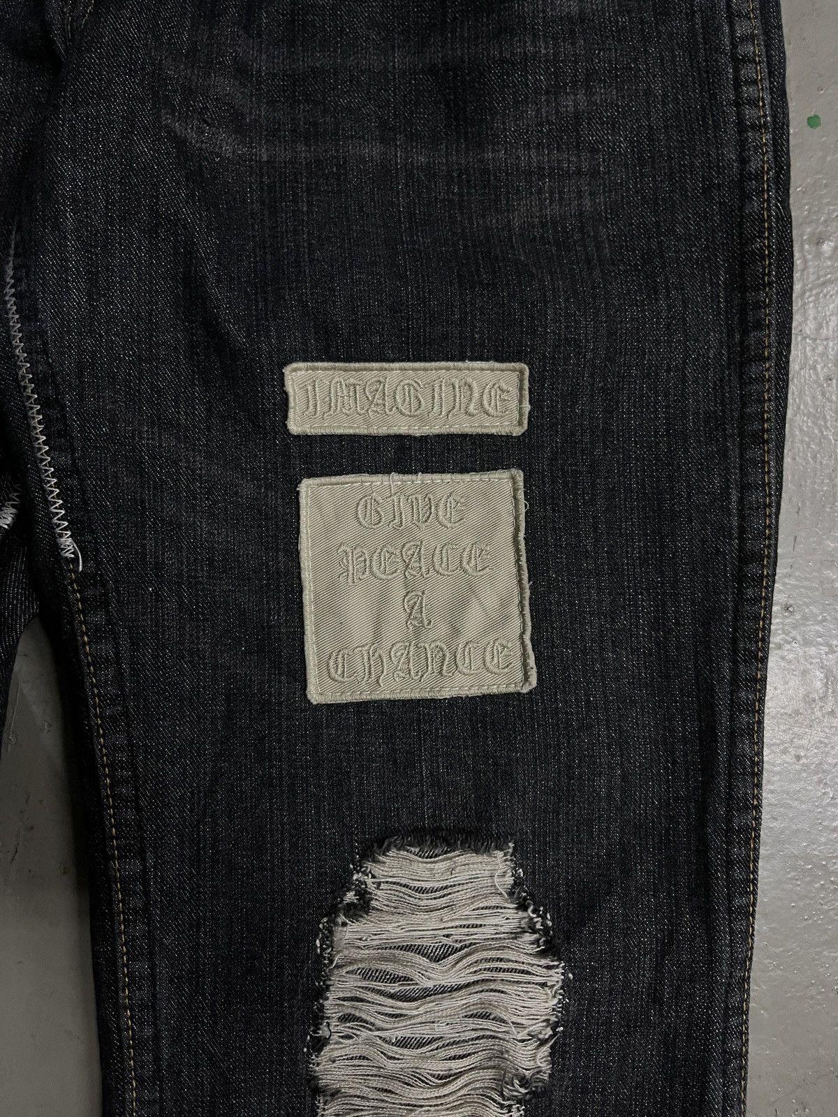 Number (N)ine Number (N)ine ‘Give Peace A Chance’ Patch Jeans Size US 32 / EU 48 - 9 Thumbnail
