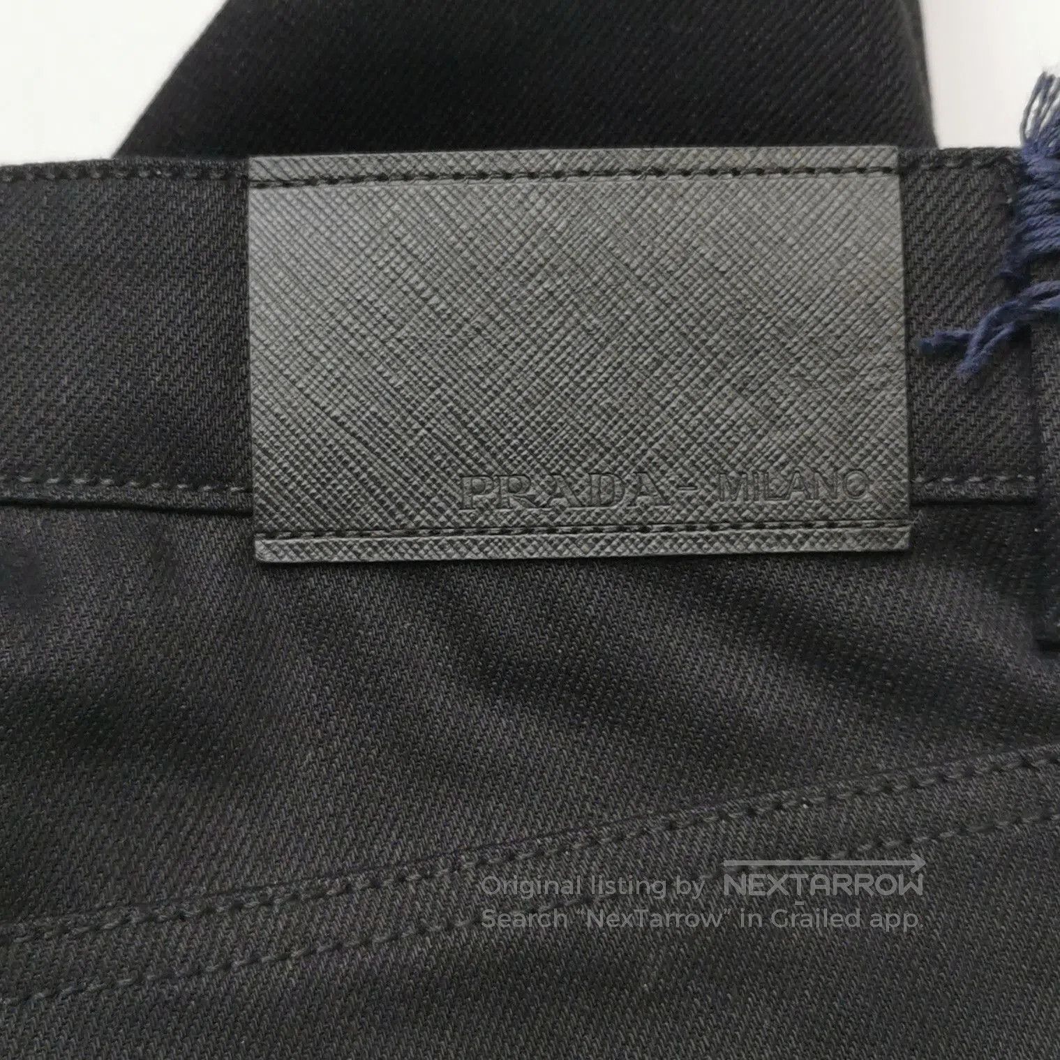Prada Prada Black Cotton Long Pants Size 25 . Size 25" / US 0 / IT 36 - 3 Thumbnail