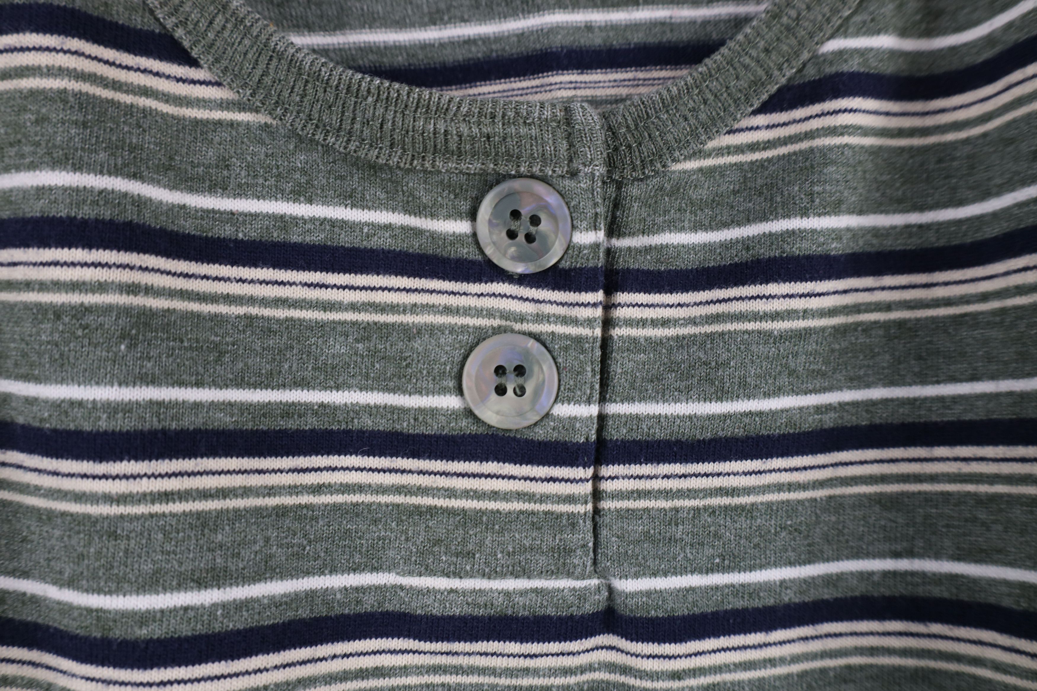 Vintage Vintage 90s Y2K Streetwear Long Sleeve Henley T-Shirt Size 4XL / US 24-26 - 6 Thumbnail
