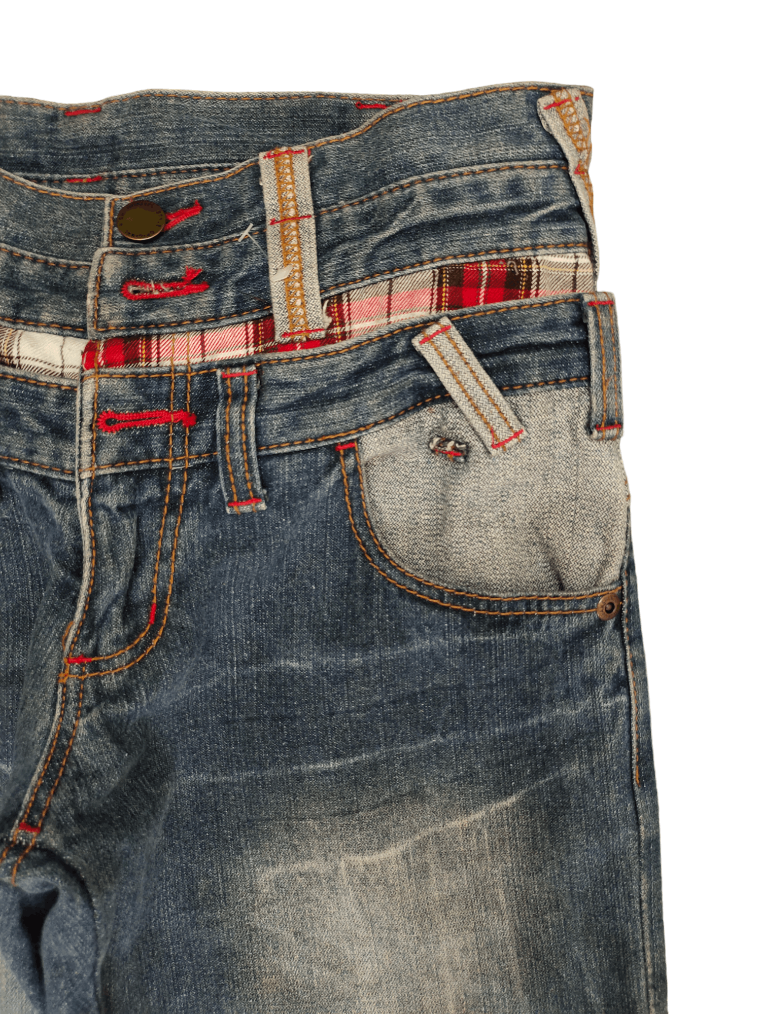 Hysteric Glamour Japanse Brand Double Waist Buckle Back Ppfm Undercover Style Size US 33 - 11 Thumbnail
