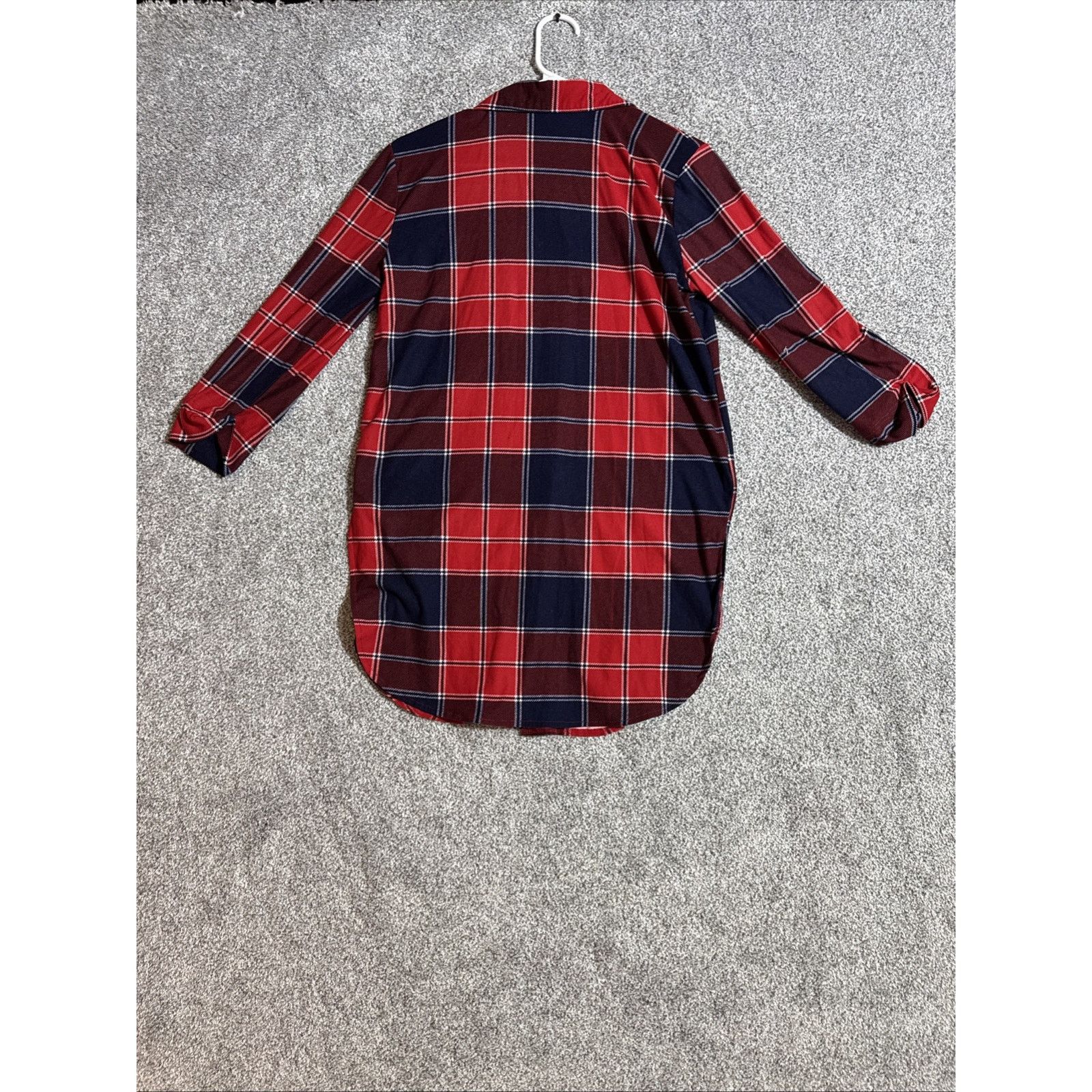 Other Plaid Tunic Top Womens M Grunge Punk Y2K Button Up Layering Size M / US 6-8 / IT 42-44 - 6 Thumbnail