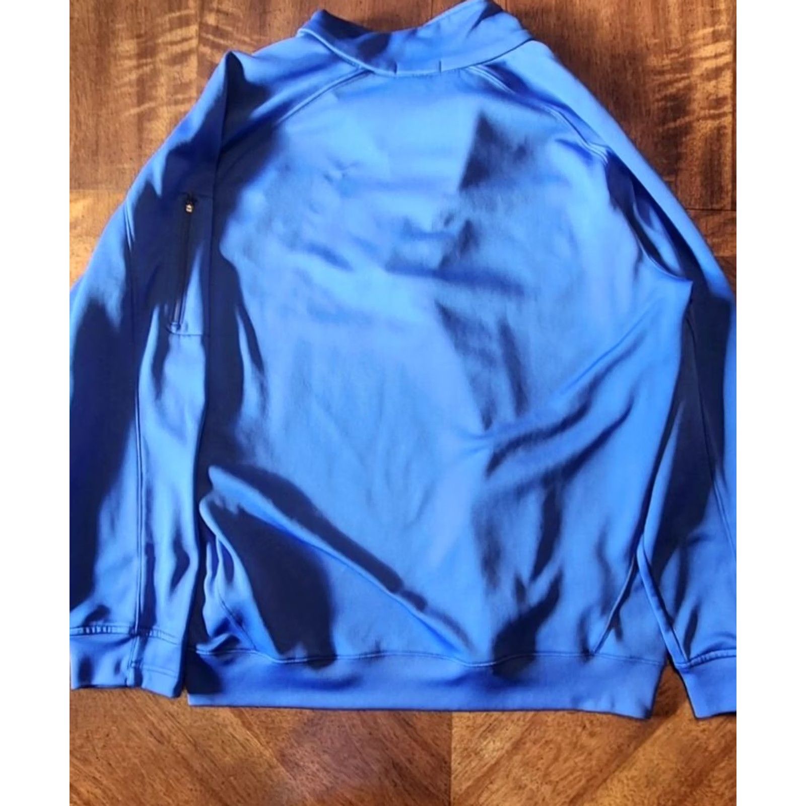 NFL VINTAGE? No - Official NFL Bud Light Logo Round? Logo 1/4 Zip Performance Pullover XL Royal Blue Men's Sweatshirt Sports Tek Shirt? Size US XL / EU 56 / 4 - 2 Thumbnail