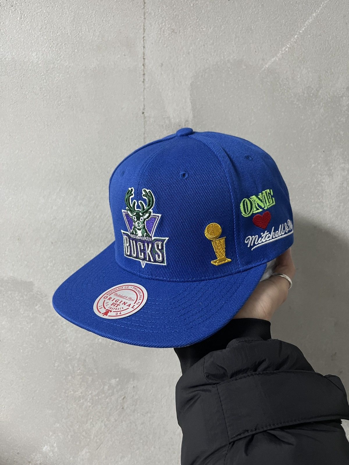 Mitchell & Ness Mitchell Ness NBA Milwaukee Bucks 2021 Champion Snapback Size ONE SIZE - 6 Thumbnail