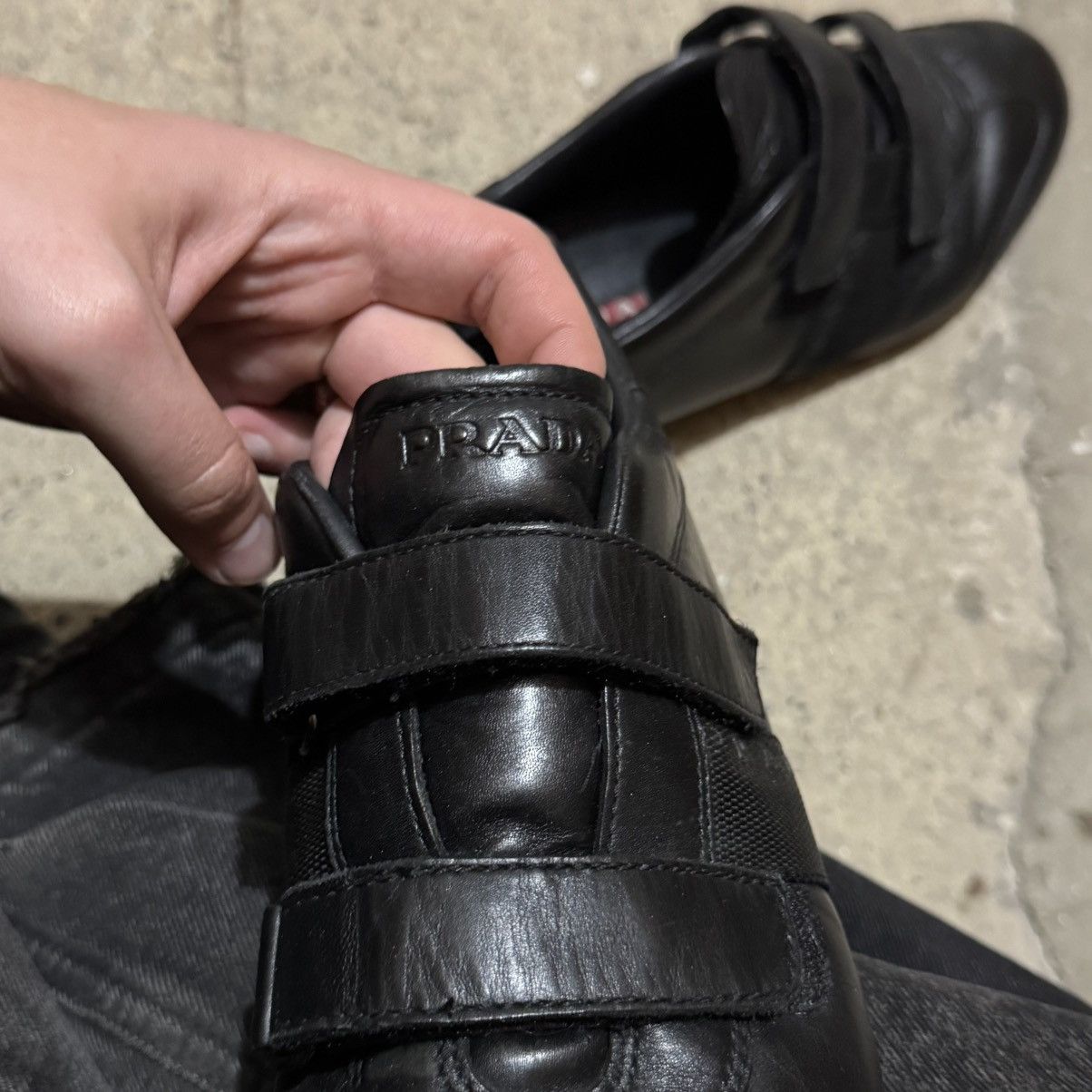 Prada × Vintage Vintage Prada black strap low sneakers Size US 7 / EU 40 - 8 Thumbnail