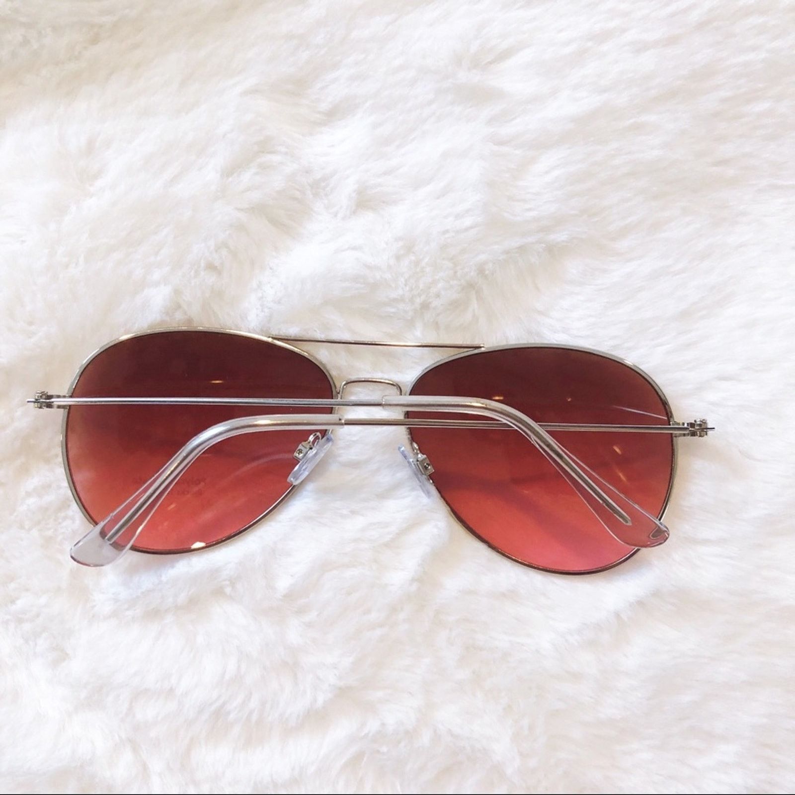 Other Rosalia Dark Pink Full Rim Aviator Sunglasses Size ONE SIZE - 10 Thumbnail